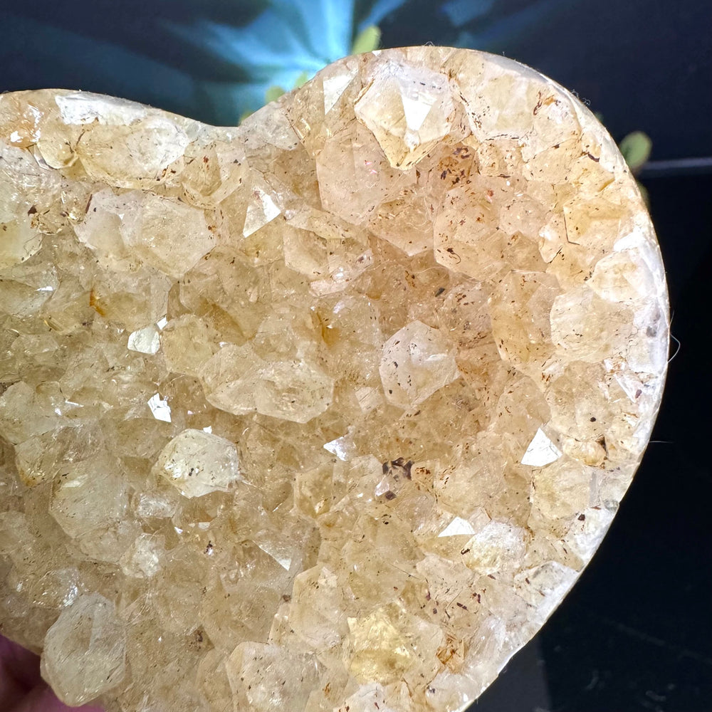 Citrine Heart on Stand