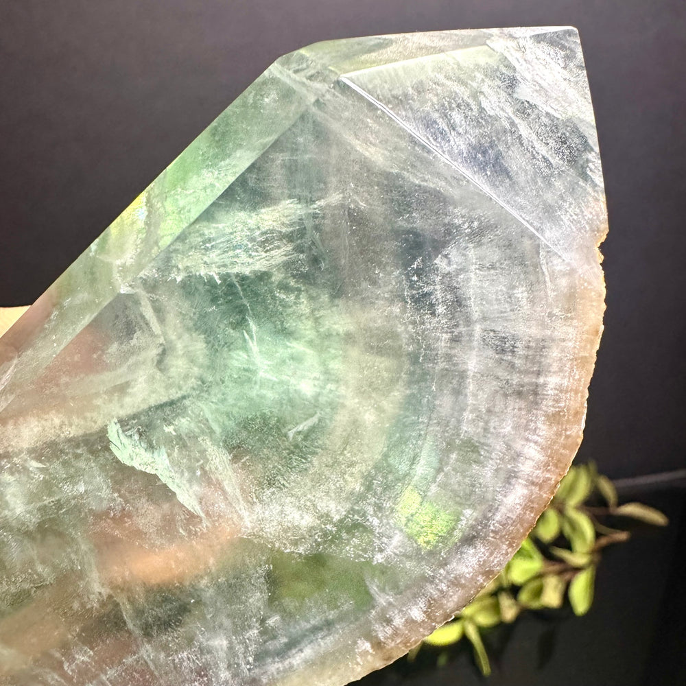 Green Fluorite Free Form Tower