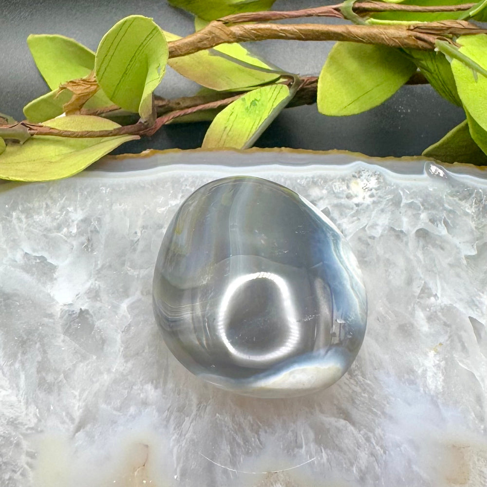 Orca Agate Palm Stone