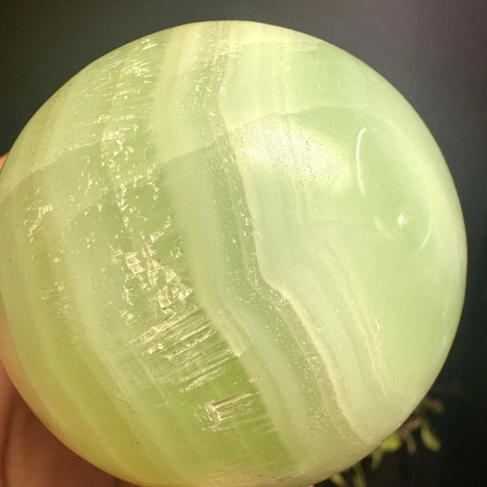 Pistachio Calcite Sphere