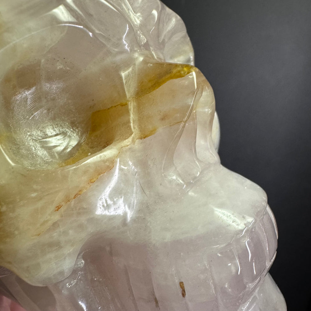 Rose Quartz Skull