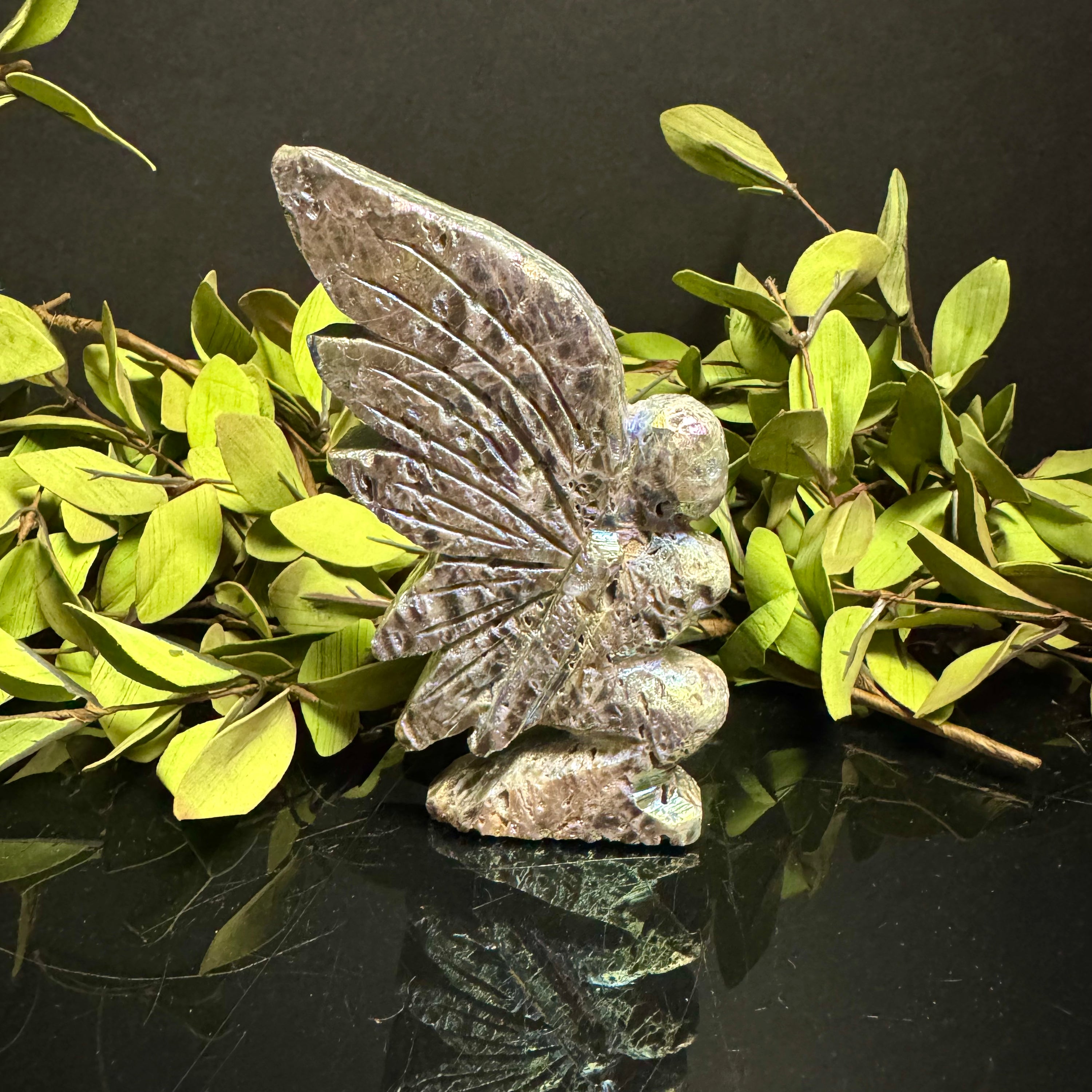 Aura Sphalerite Carved Fairy