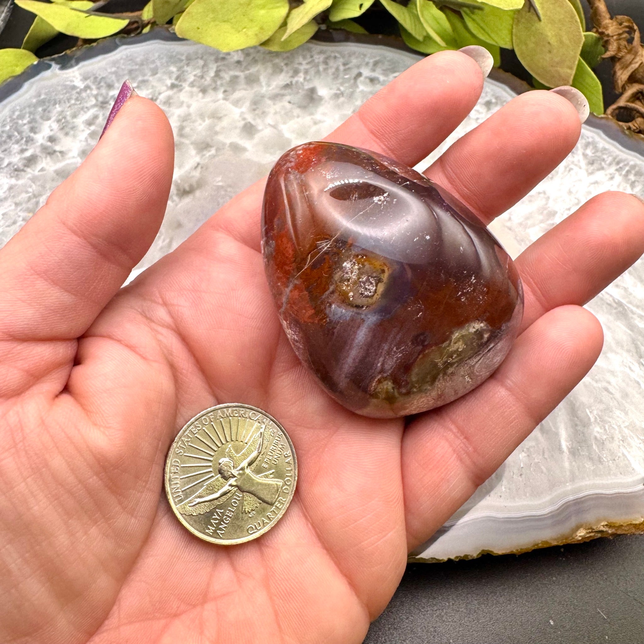 Ocean Jasper Palm Stone