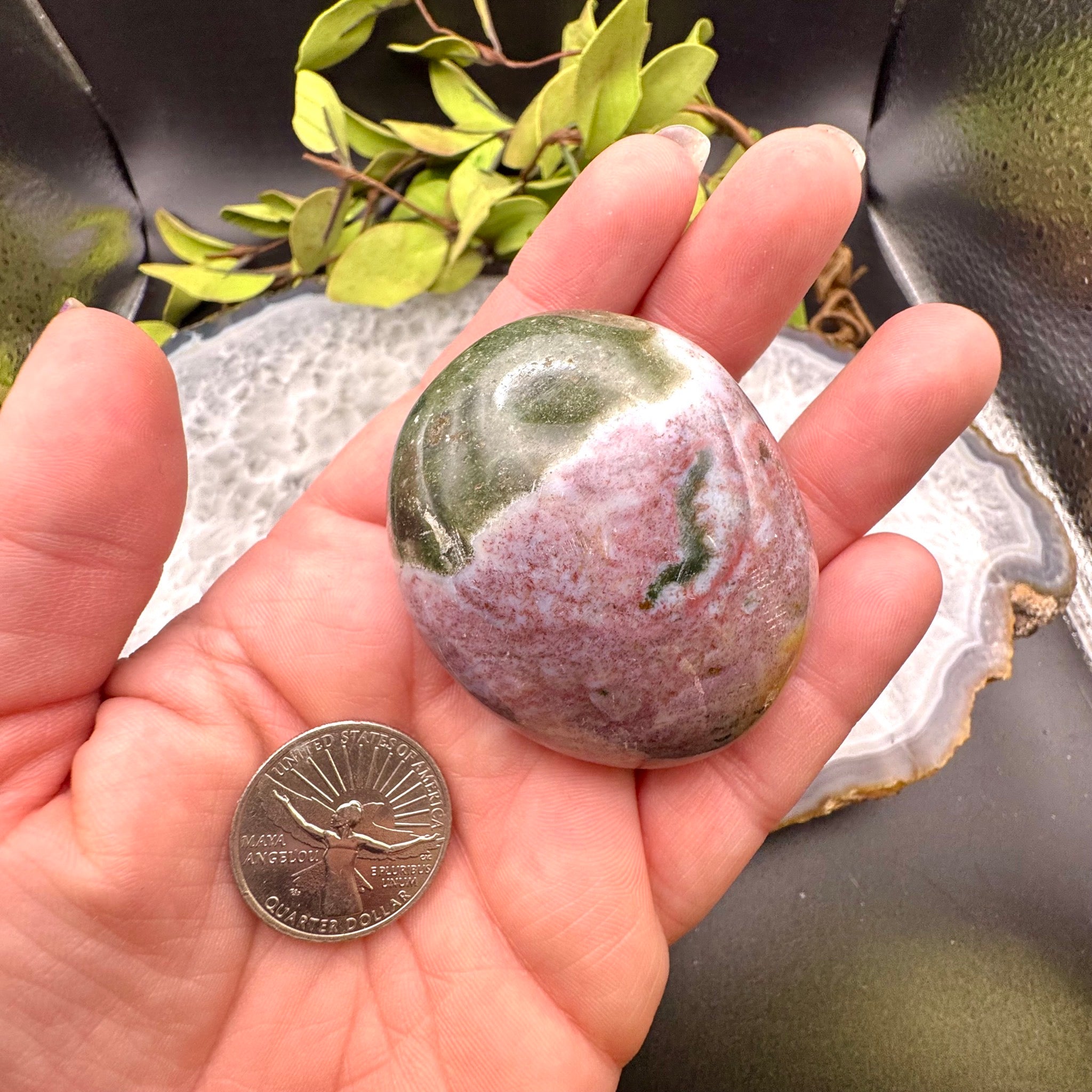 Ocean Jasper Palm Stone