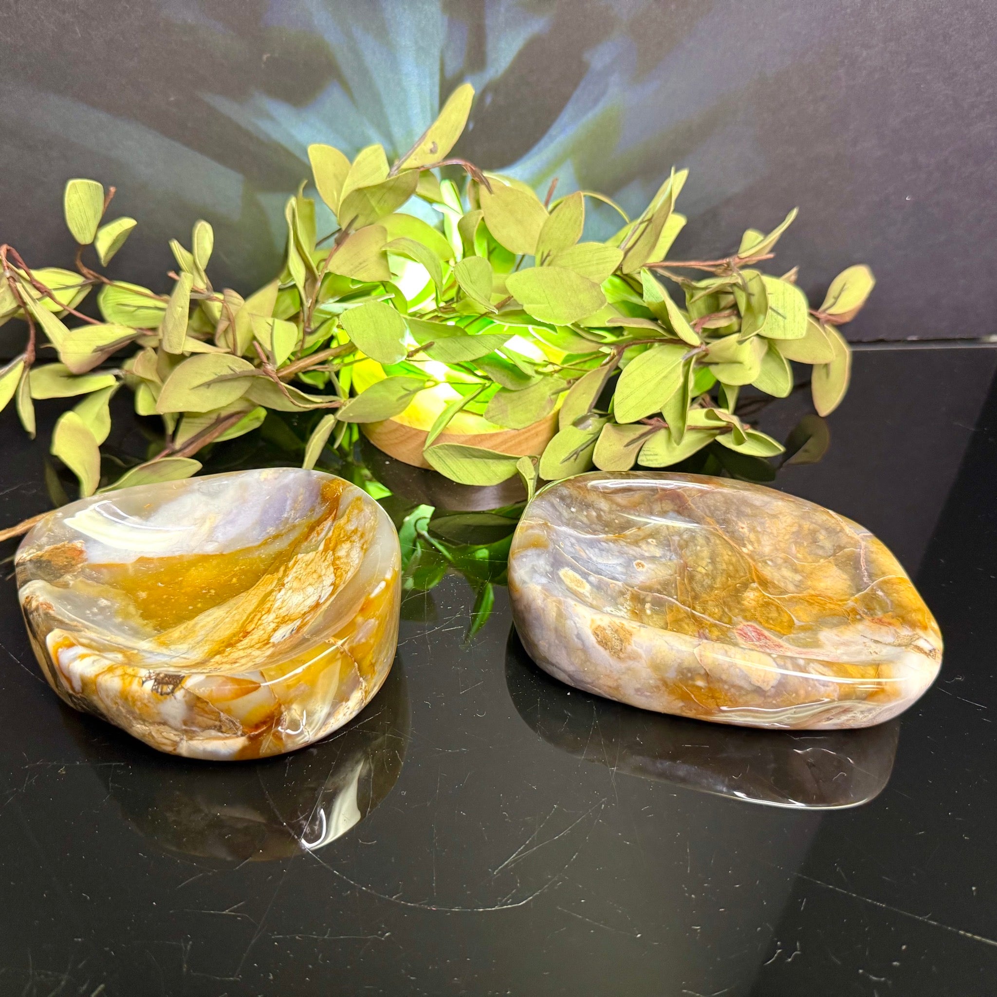 Violet Agate Bowl