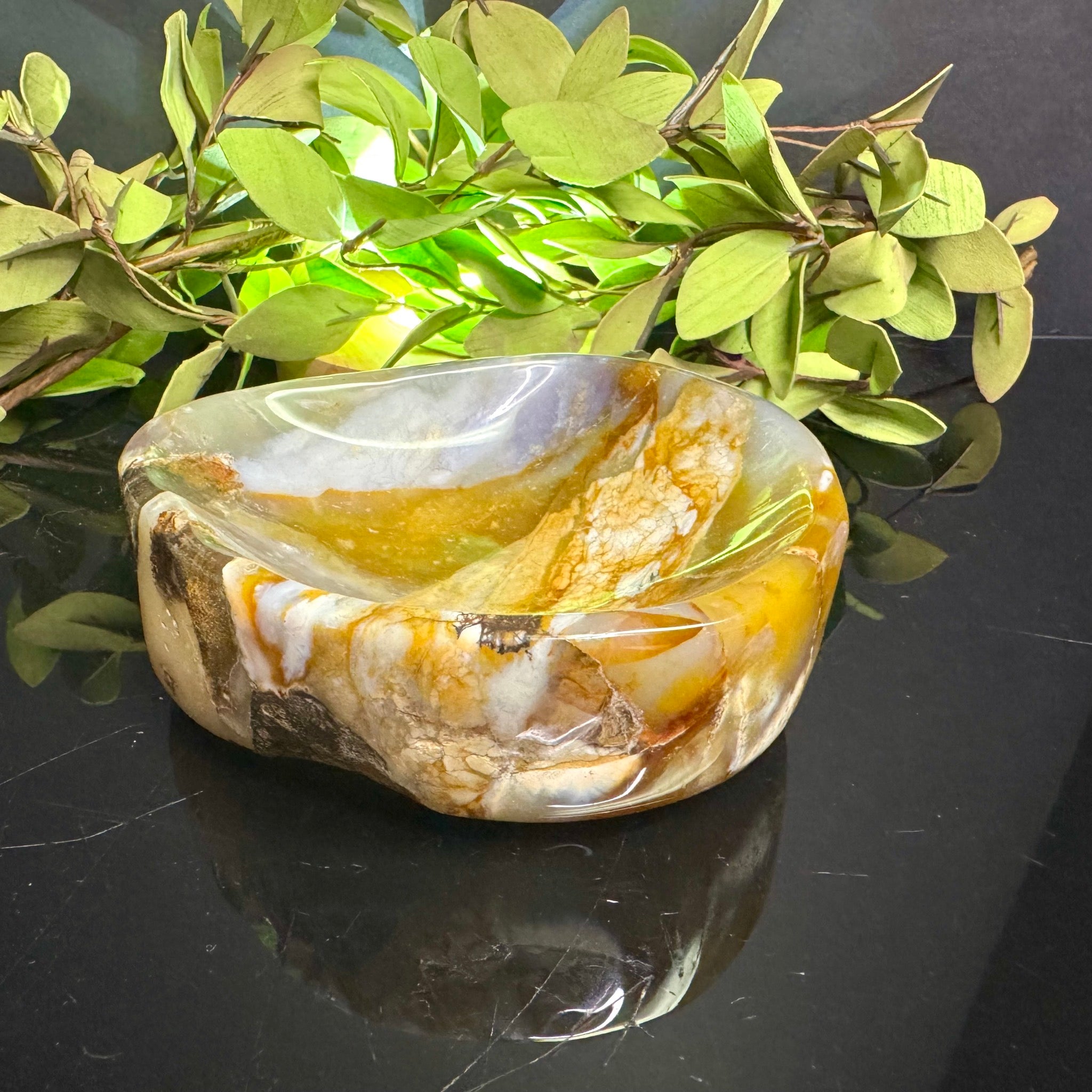 Violet Agate Bowl
