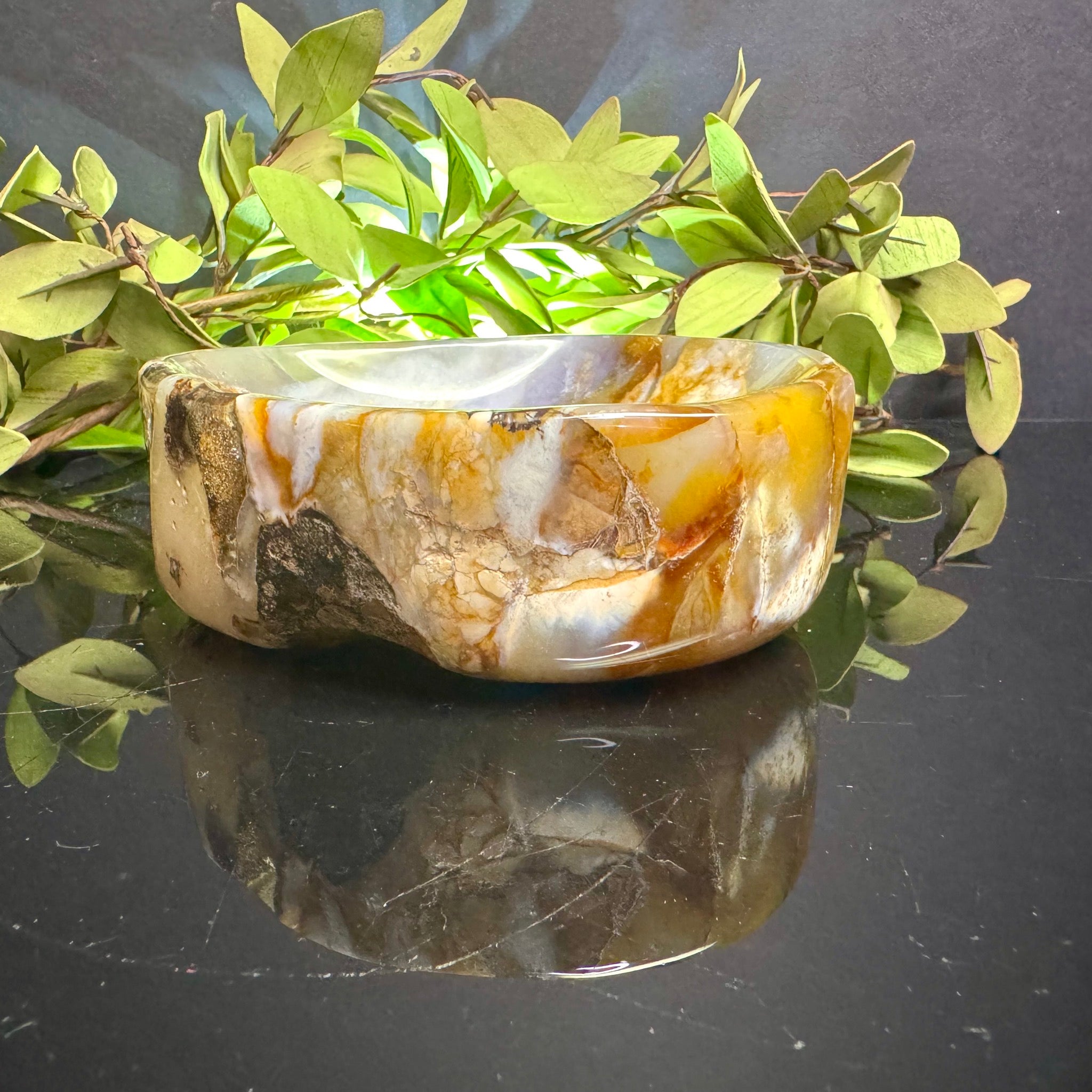 Violet Agate Bowl