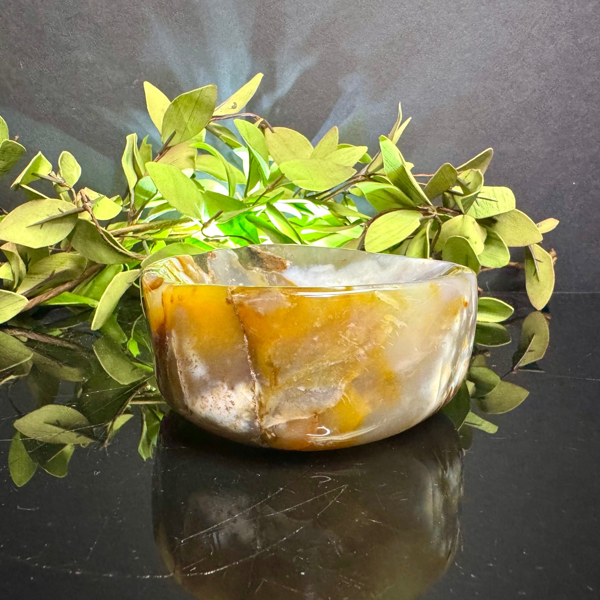 Violet Agate Bowl