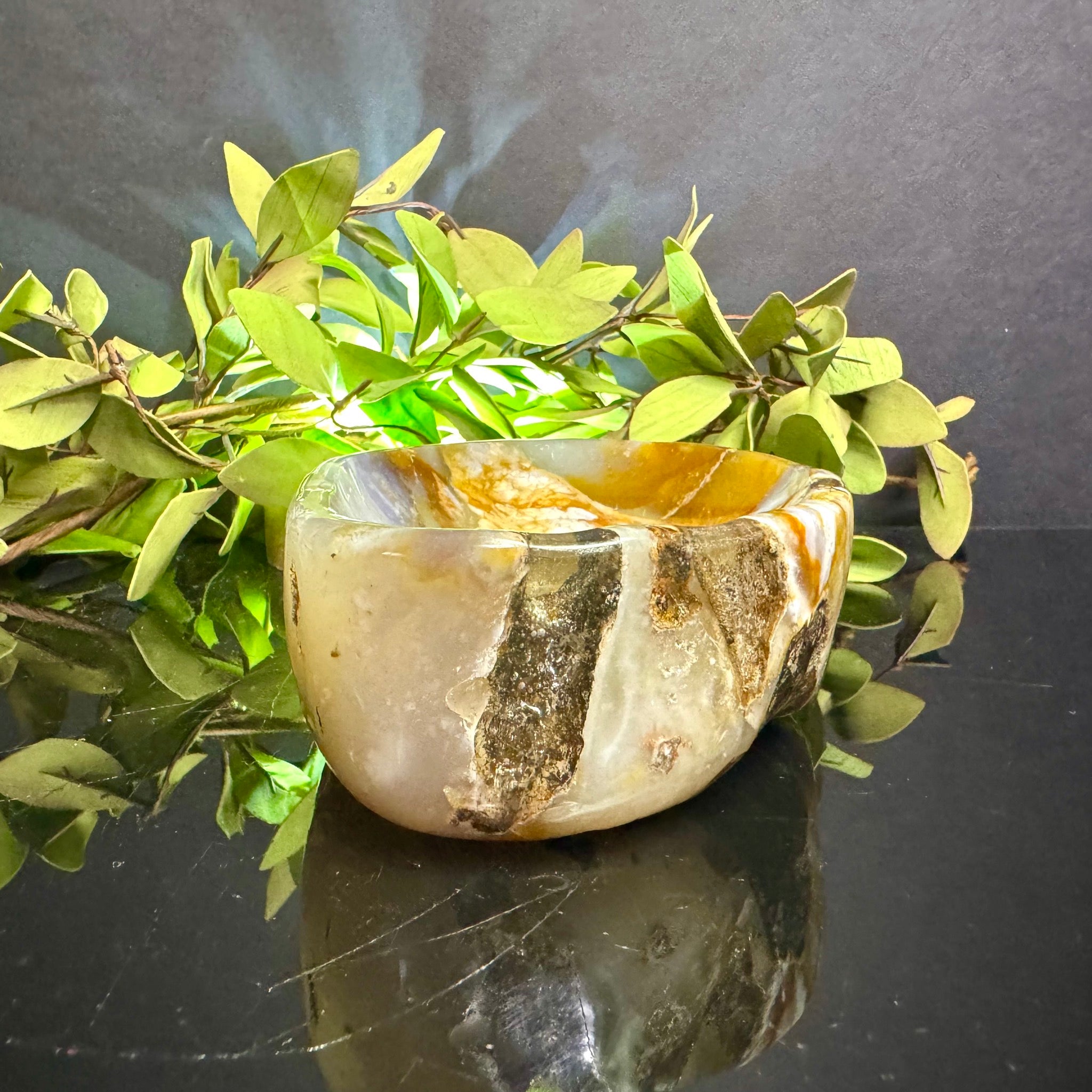 Violet Agate Bowl
