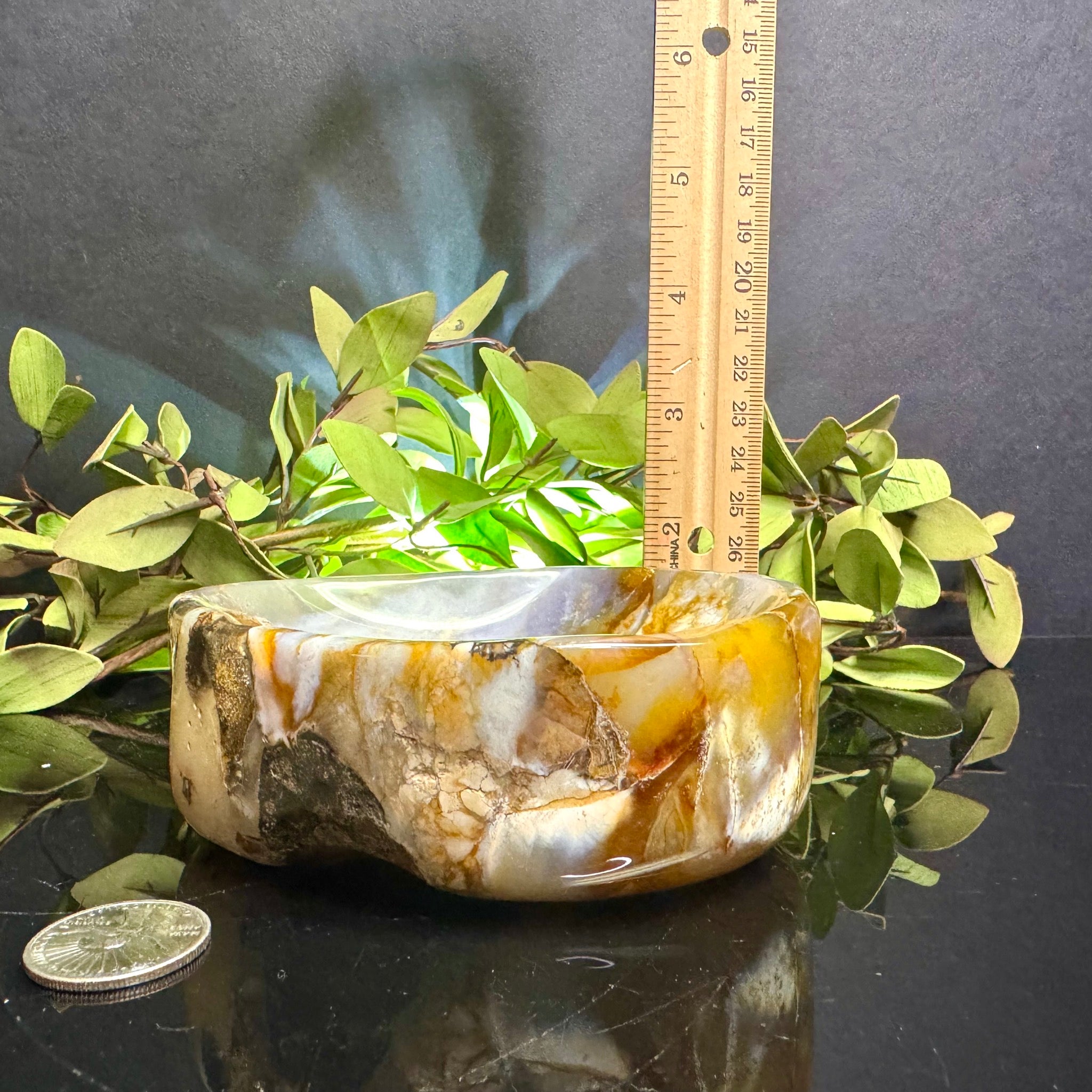 Violet Agate Bowl