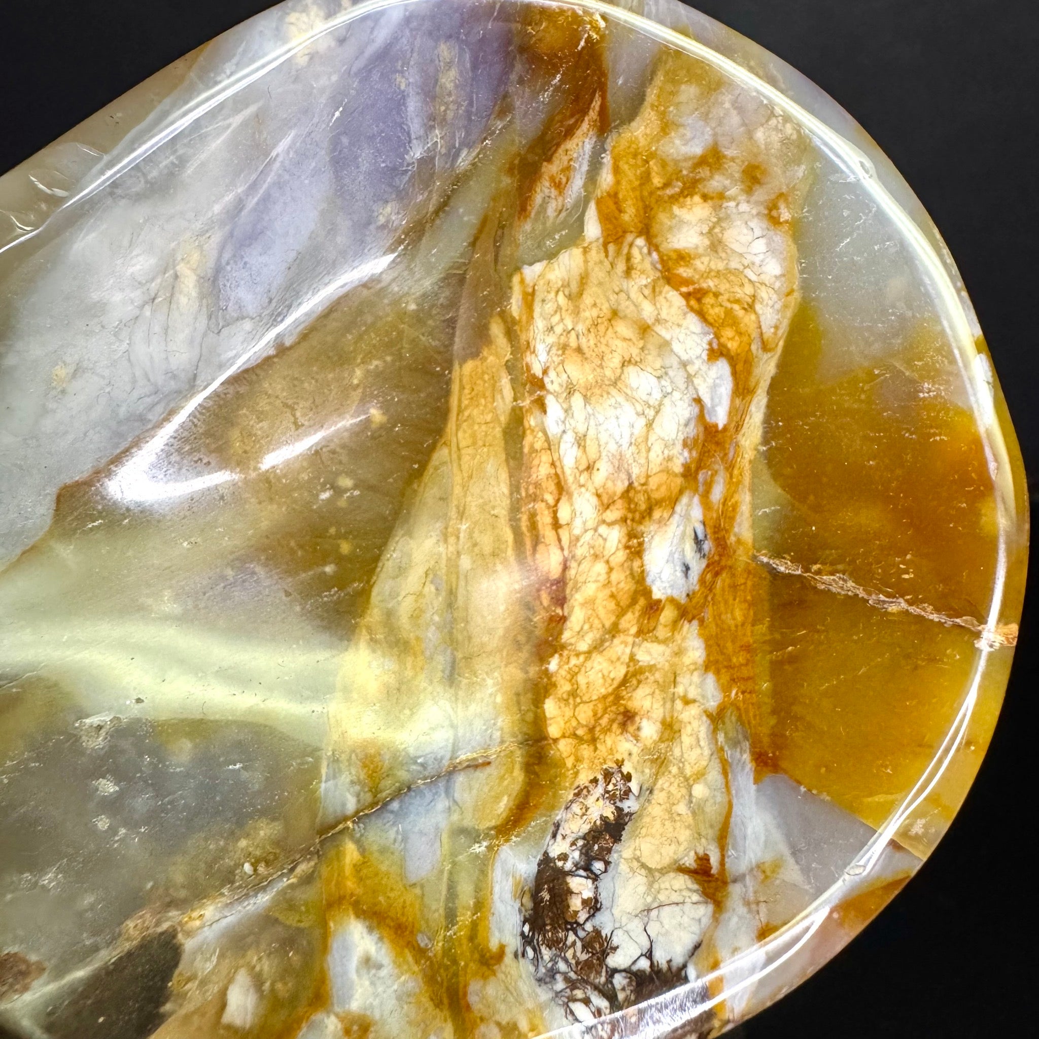 Violet Agate Bowl