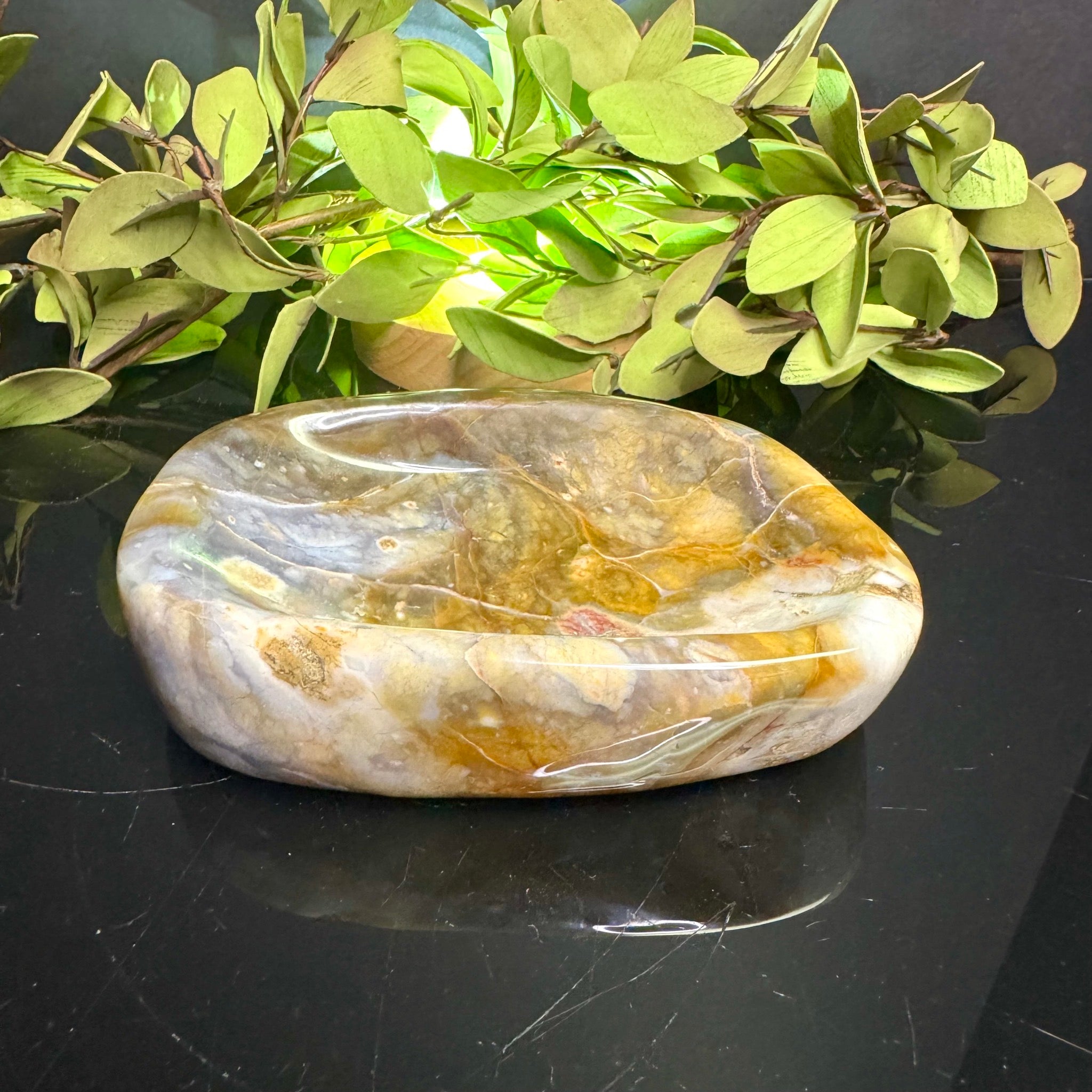 Violet Agate Bowl