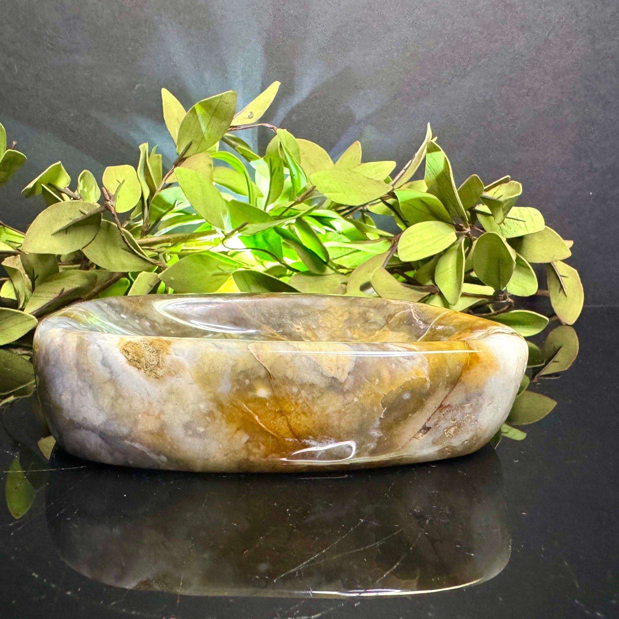 Violet Agate Bowl