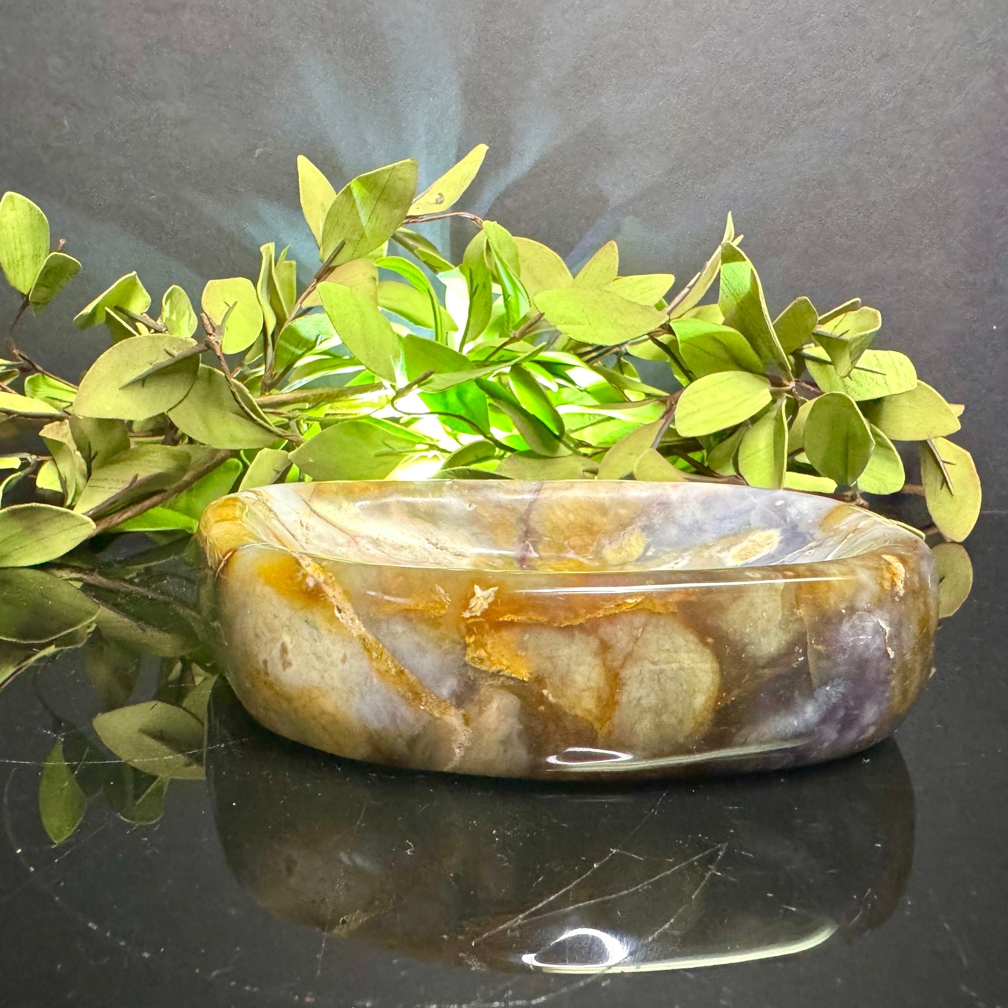 Violet Agate Bowl