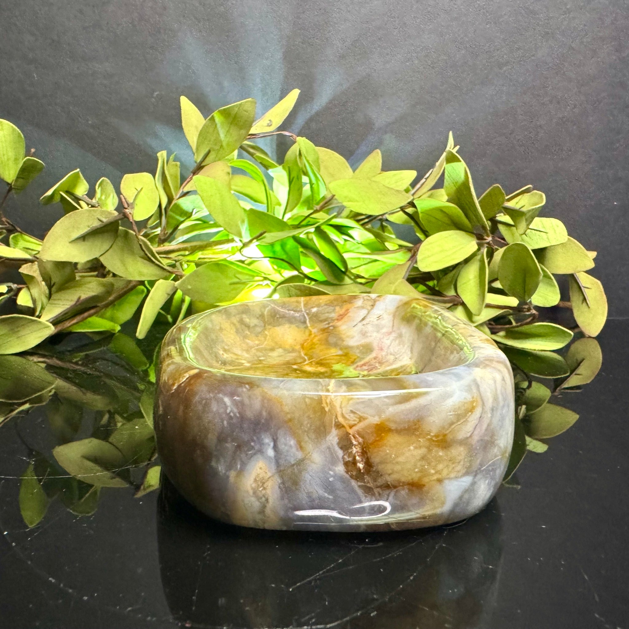 Violet Agate Bowl