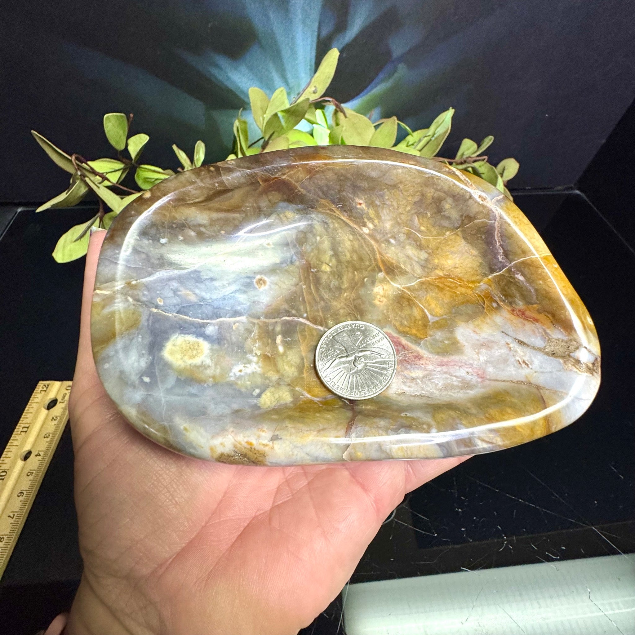 Violet Agate Bowl