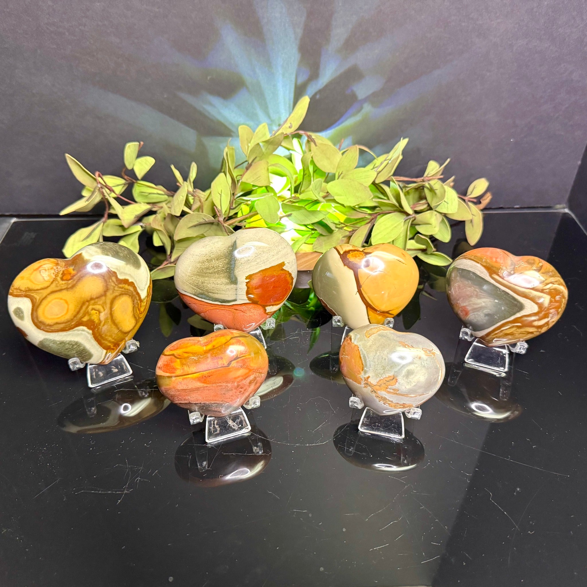 Polychrome Jasper Heart