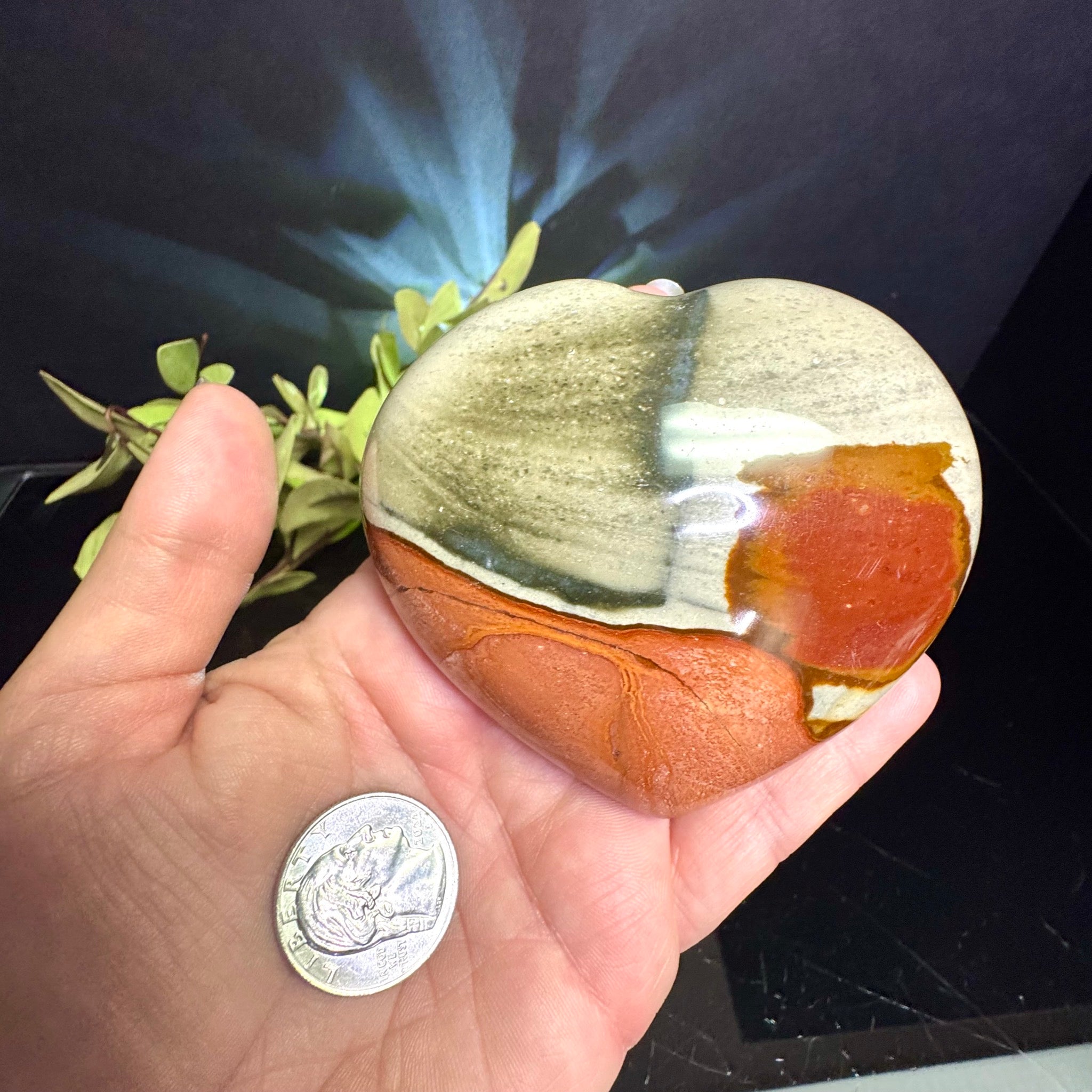 Polychrome Jasper Heart