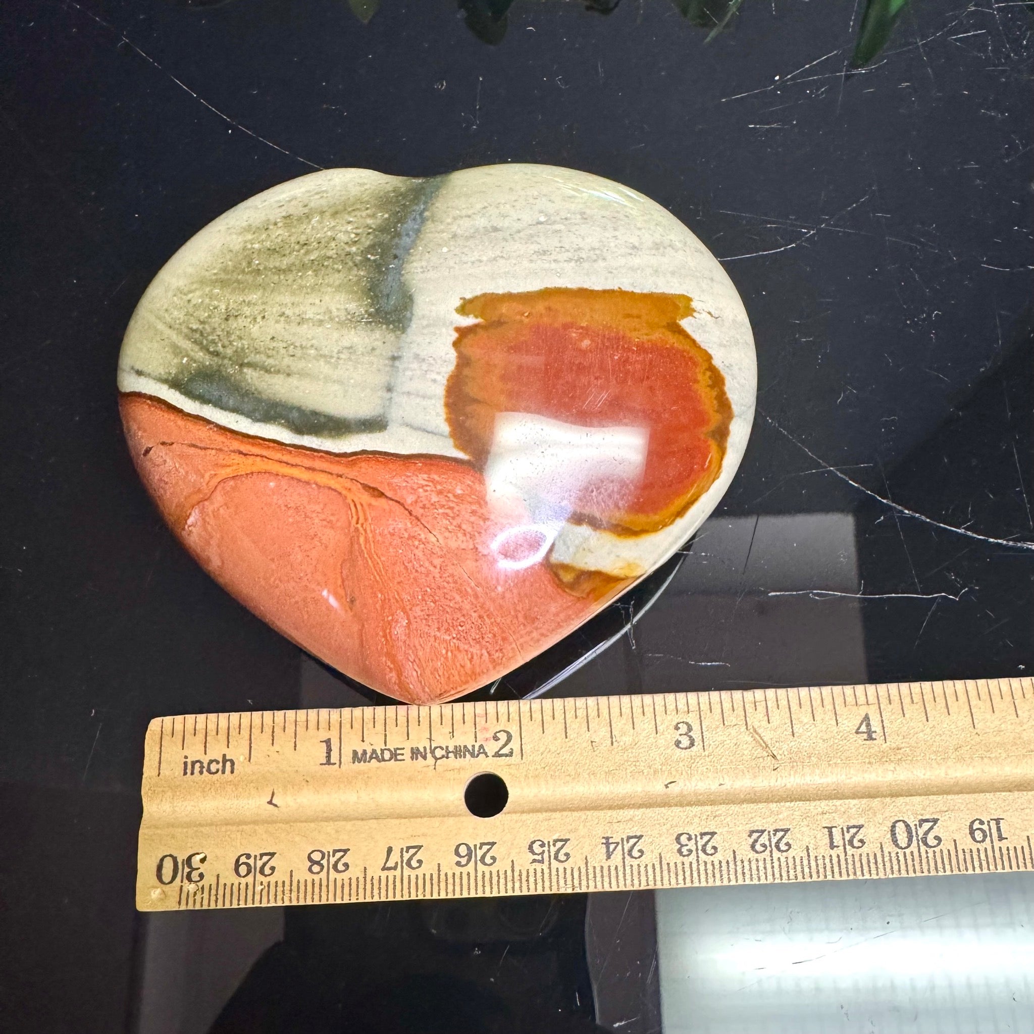 Polychrome Jasper Heart