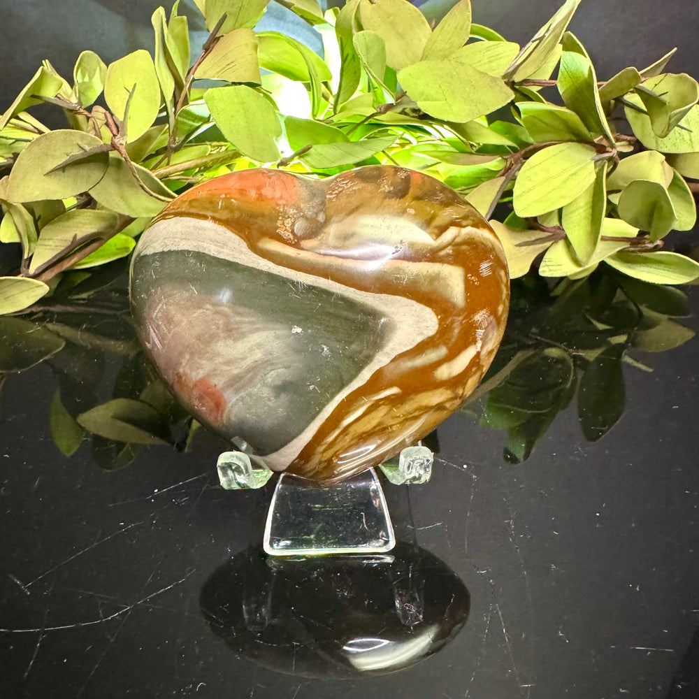 Polychrome Jasper Heart