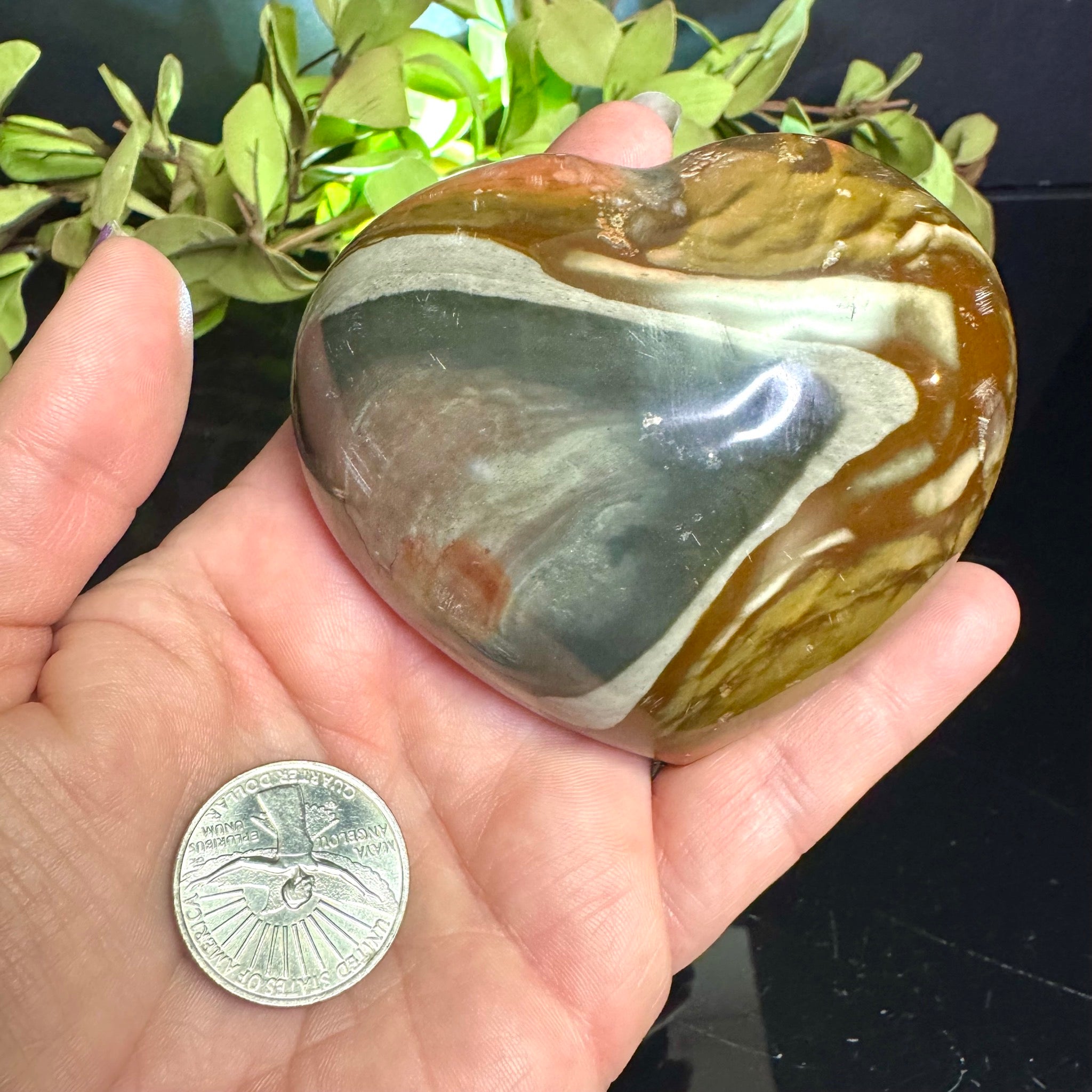 Polychrome Jasper Heart