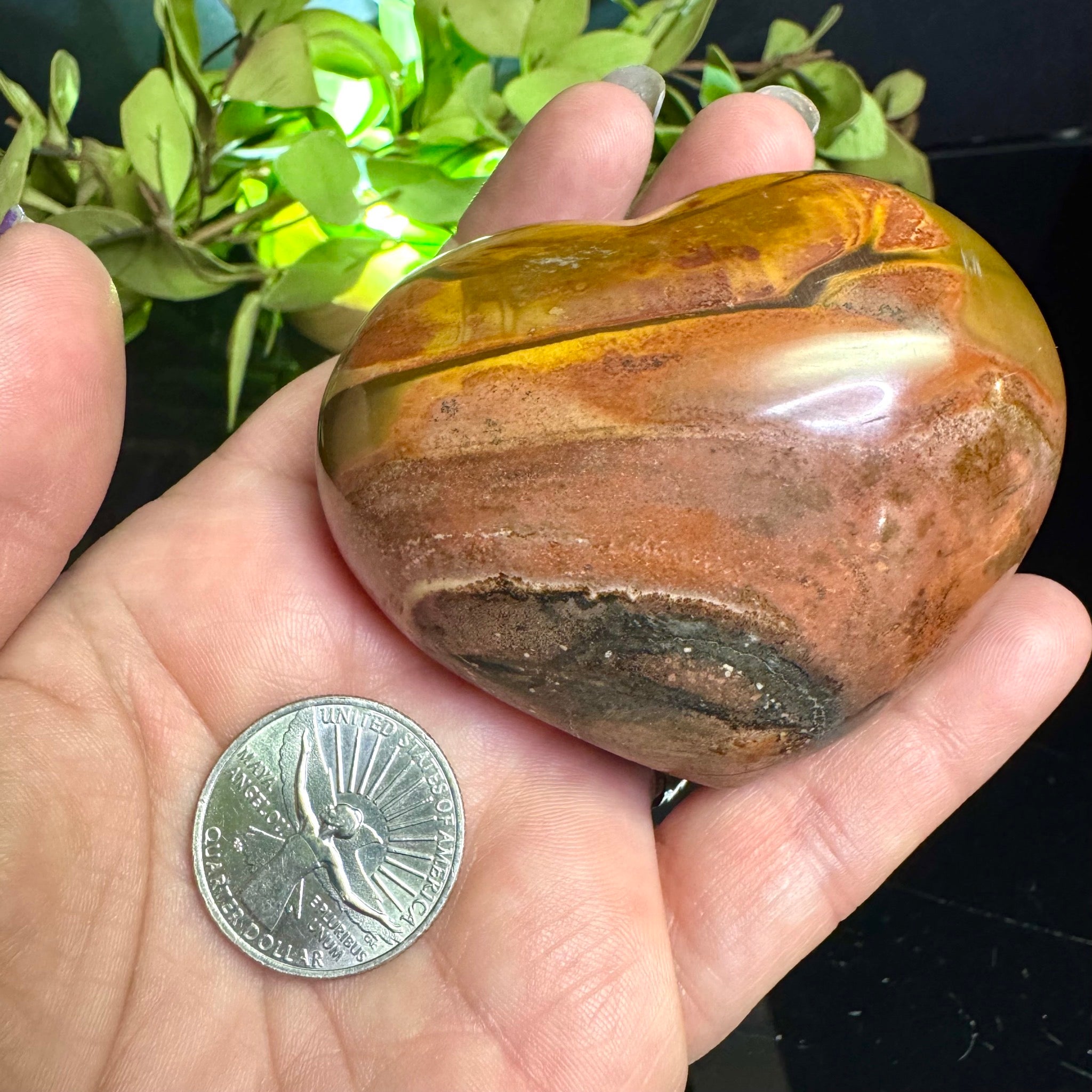 Polychrome Jasper Heart