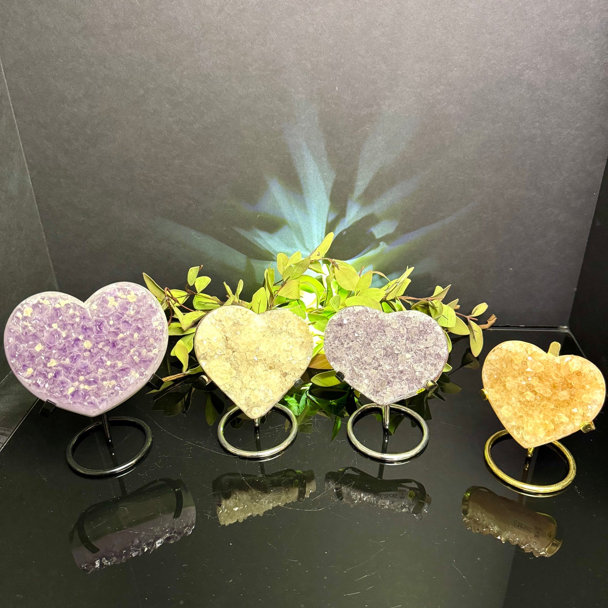 Citrine Heart on Stand