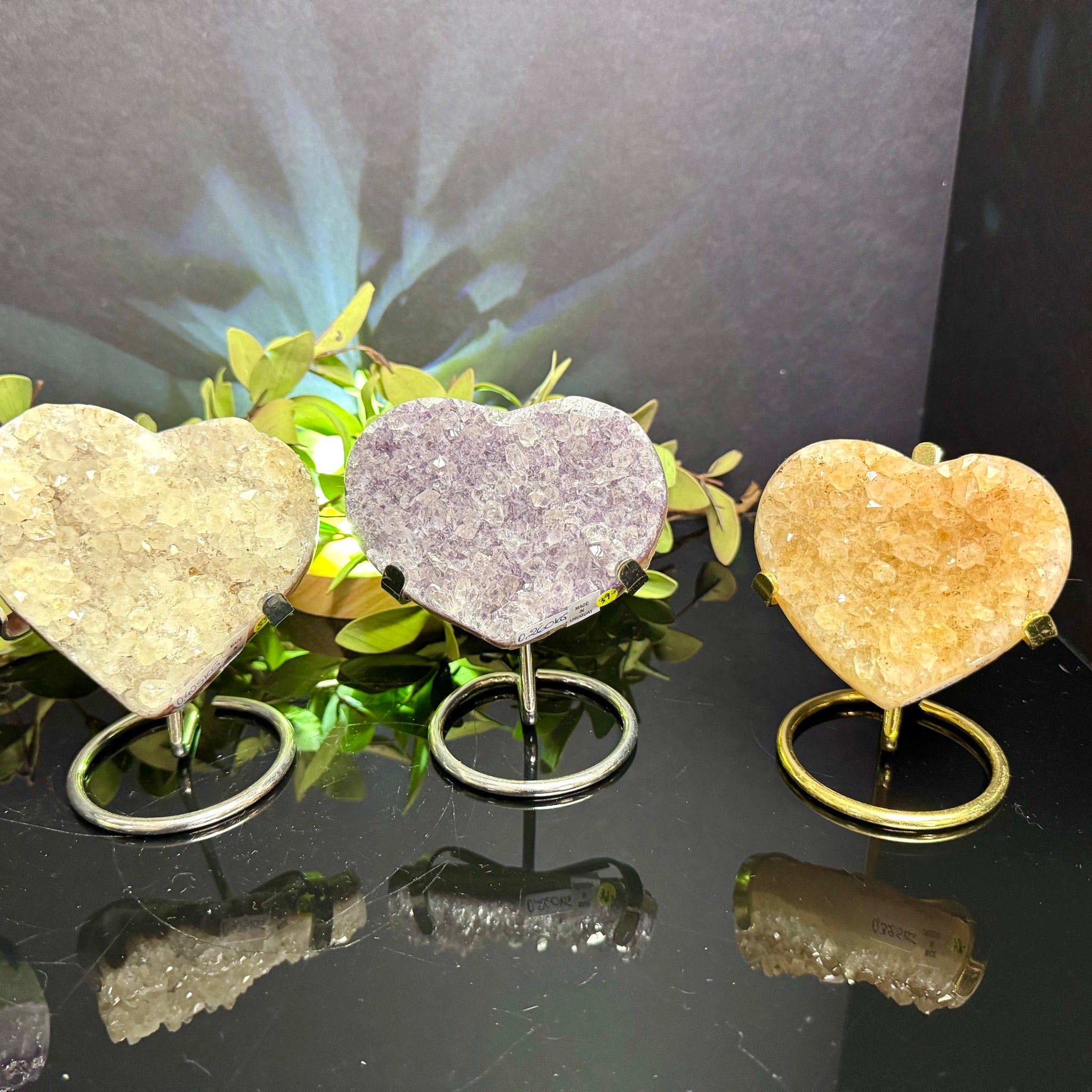 Citrine Heart on Stand