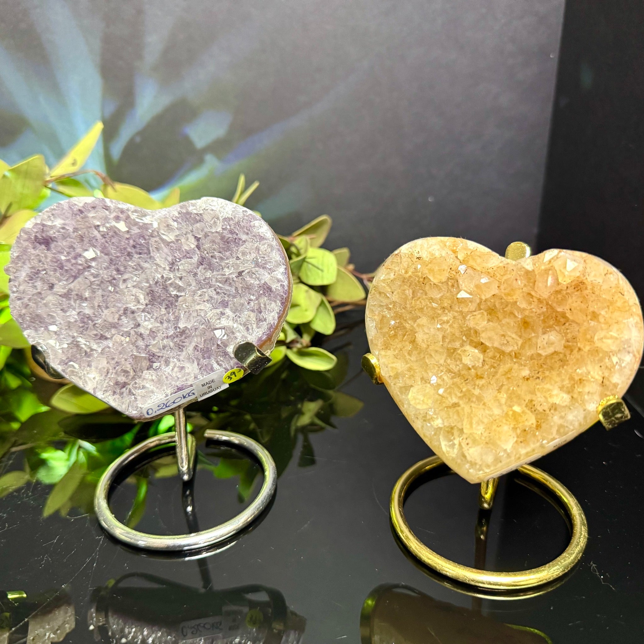 Citrine Heart on Stand