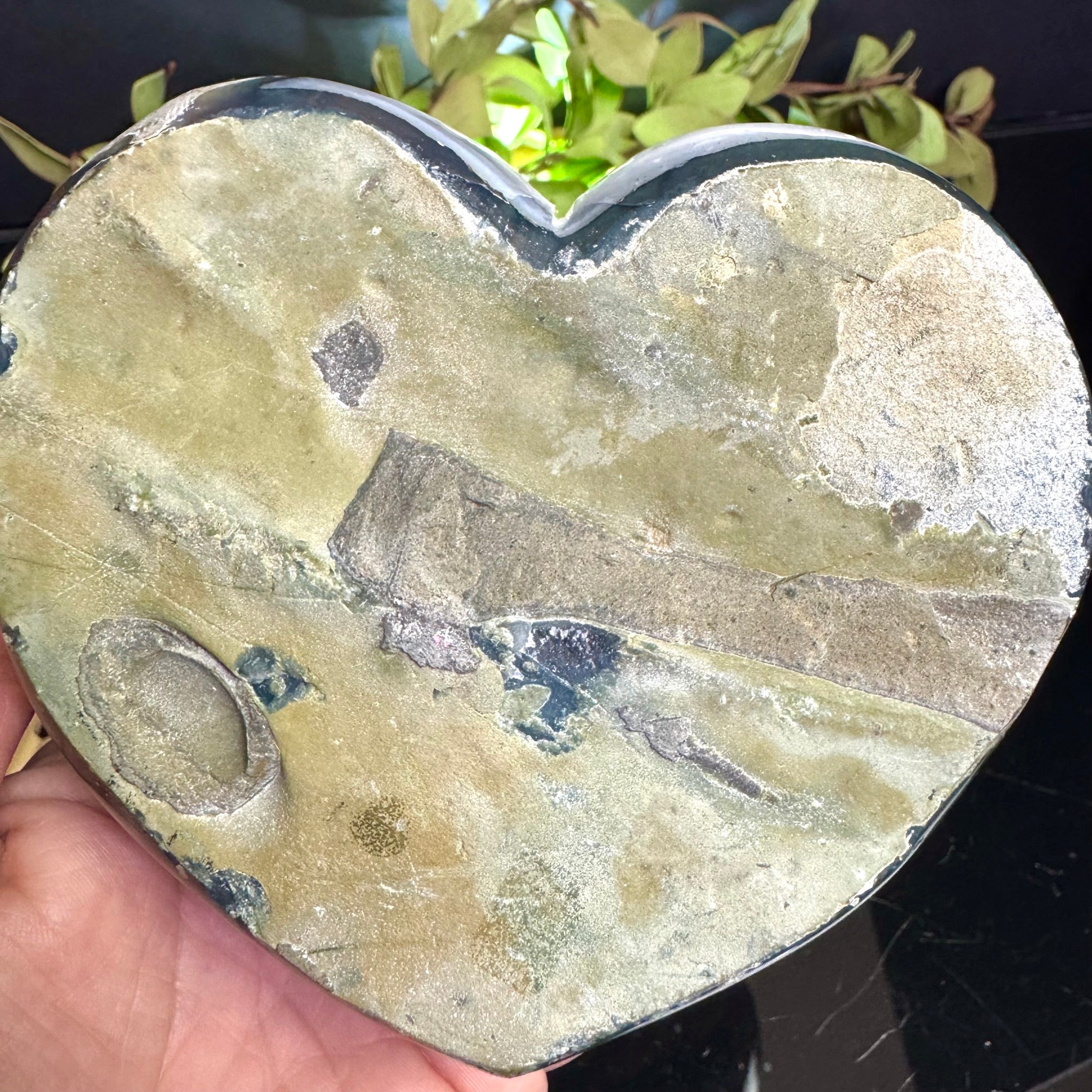 Amethyst Heart on Stand