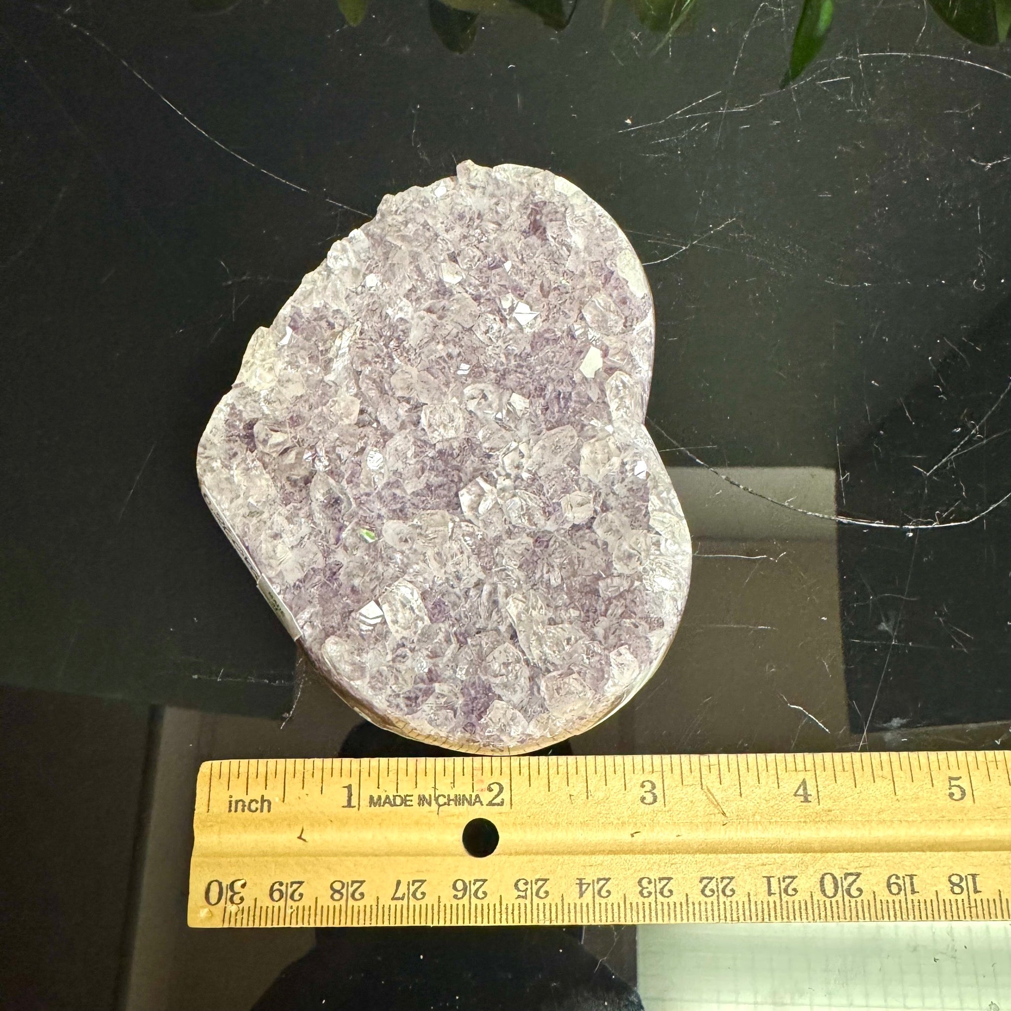 Amethyst Heart on Stand