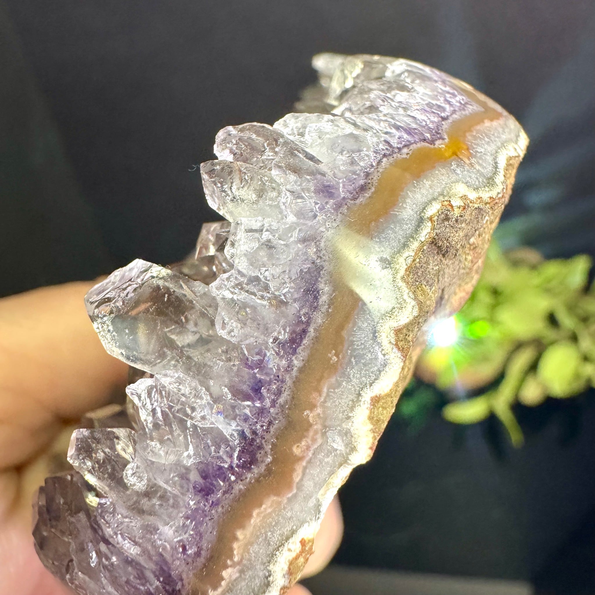 Amethyst Heart on Stand