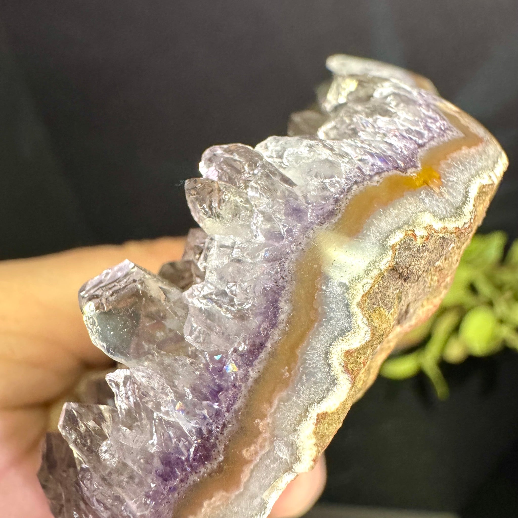 Amethyst Heart on Stand