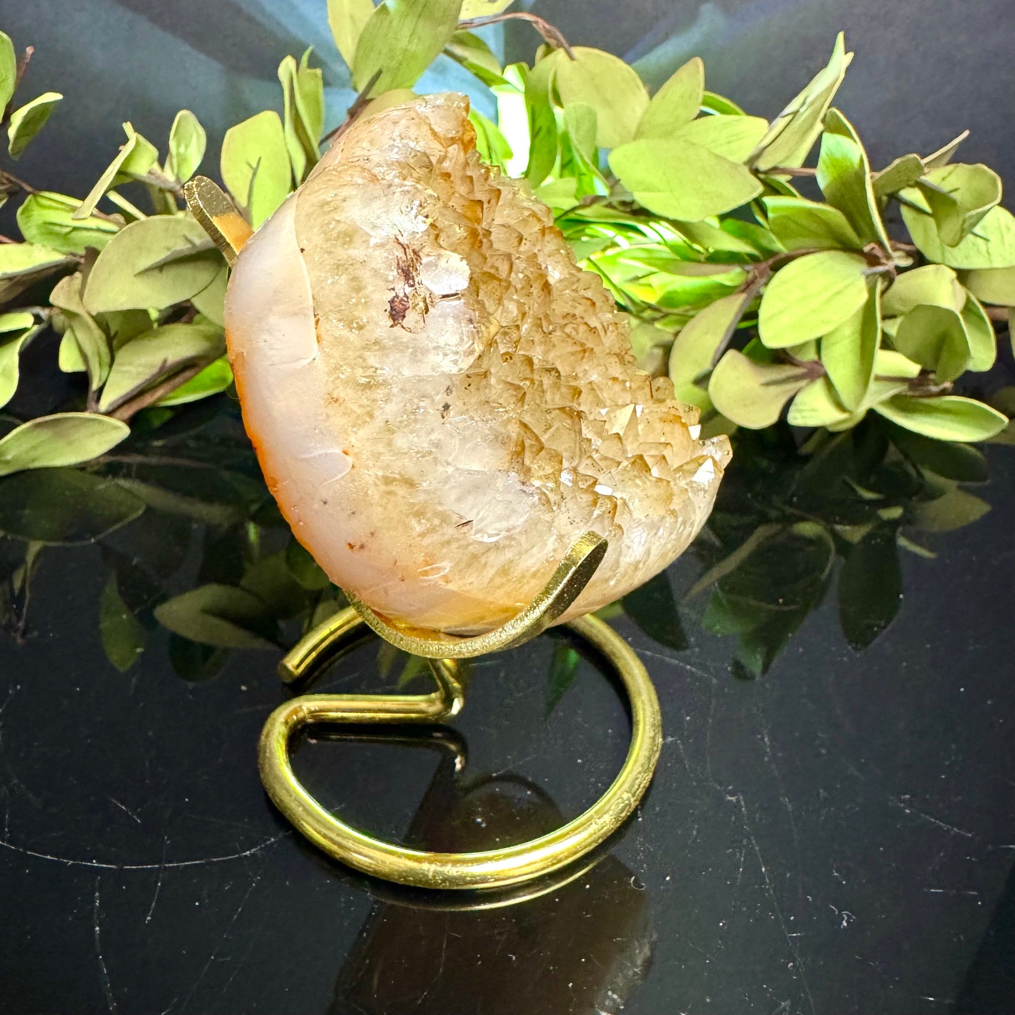 Citrine Heart on Stand