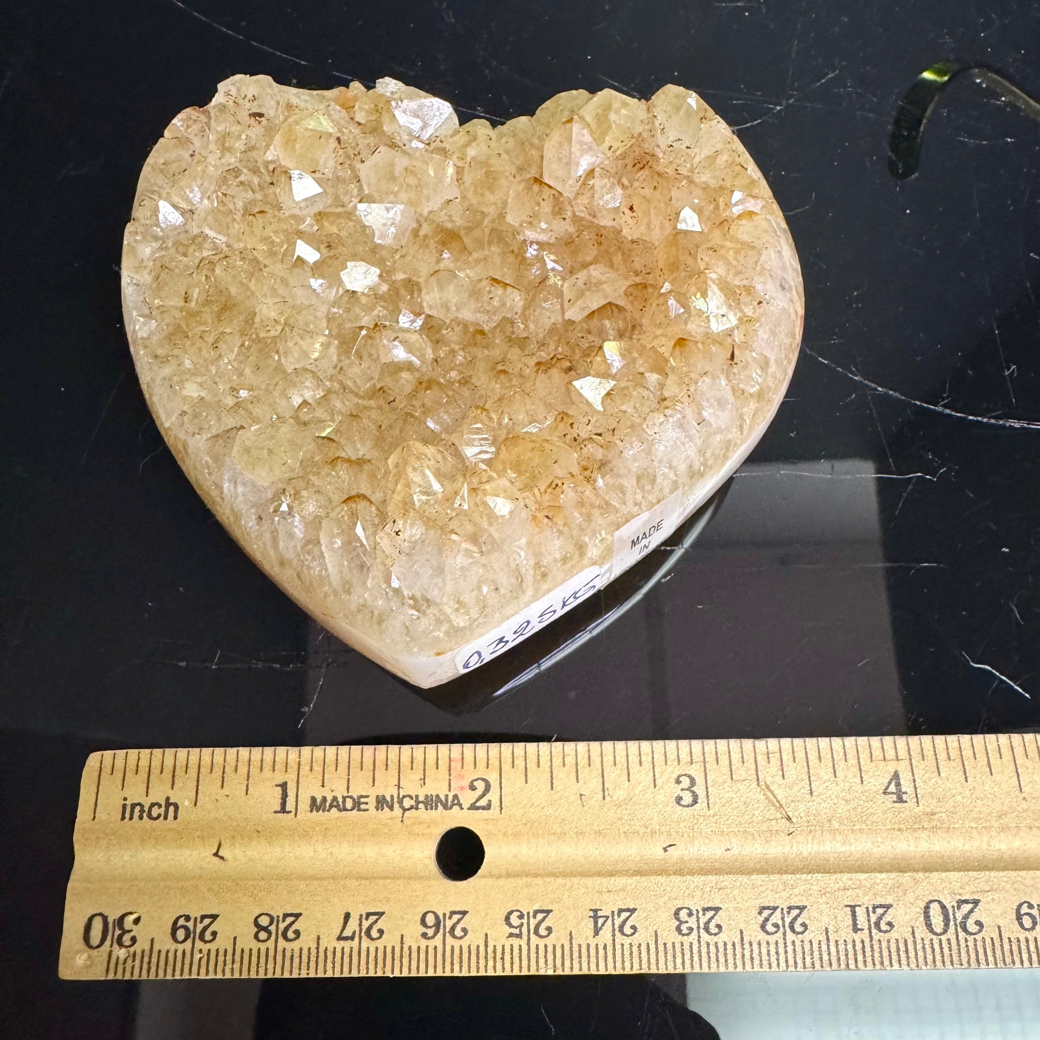 Citrine Heart on Stand