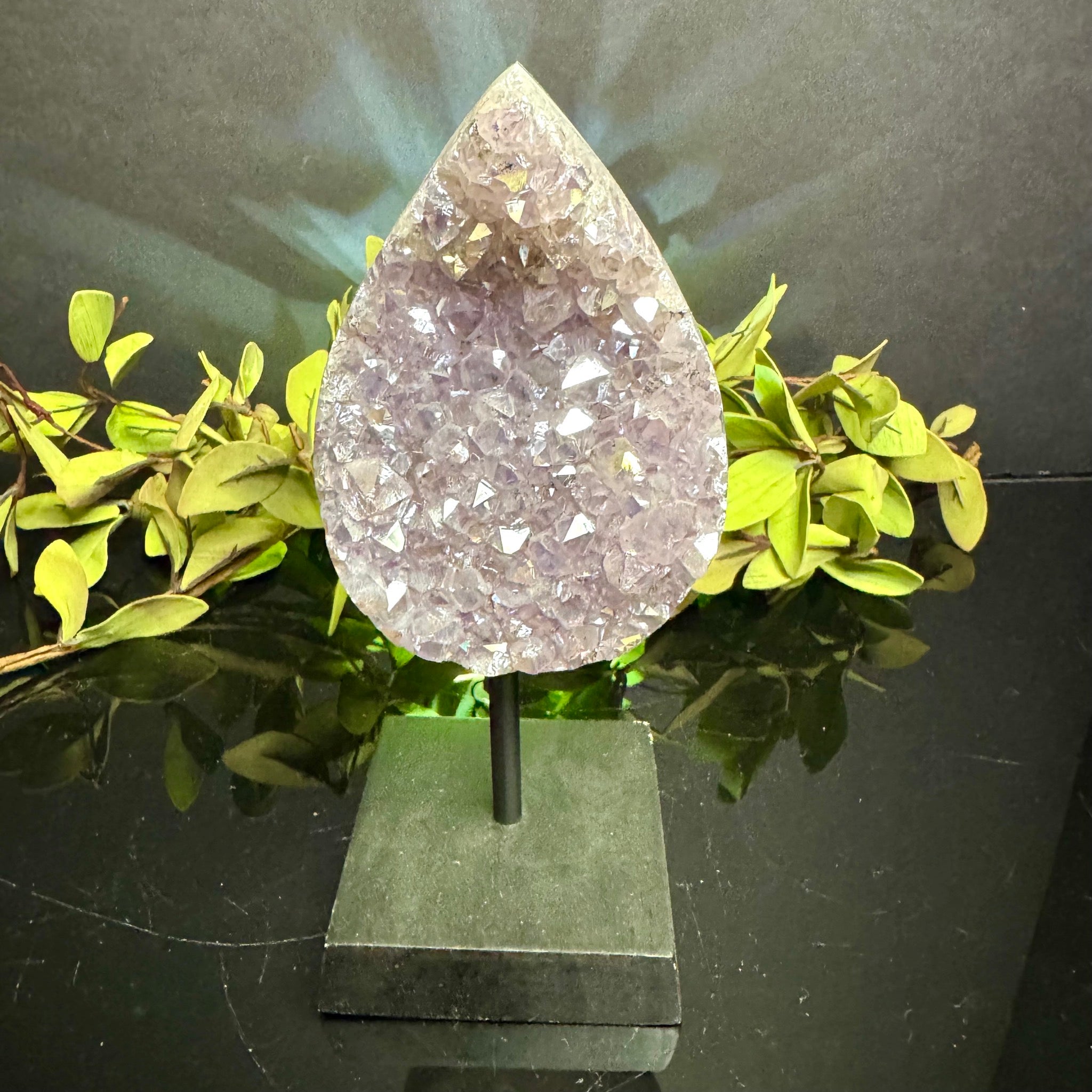 Aura Amethyst on Stand