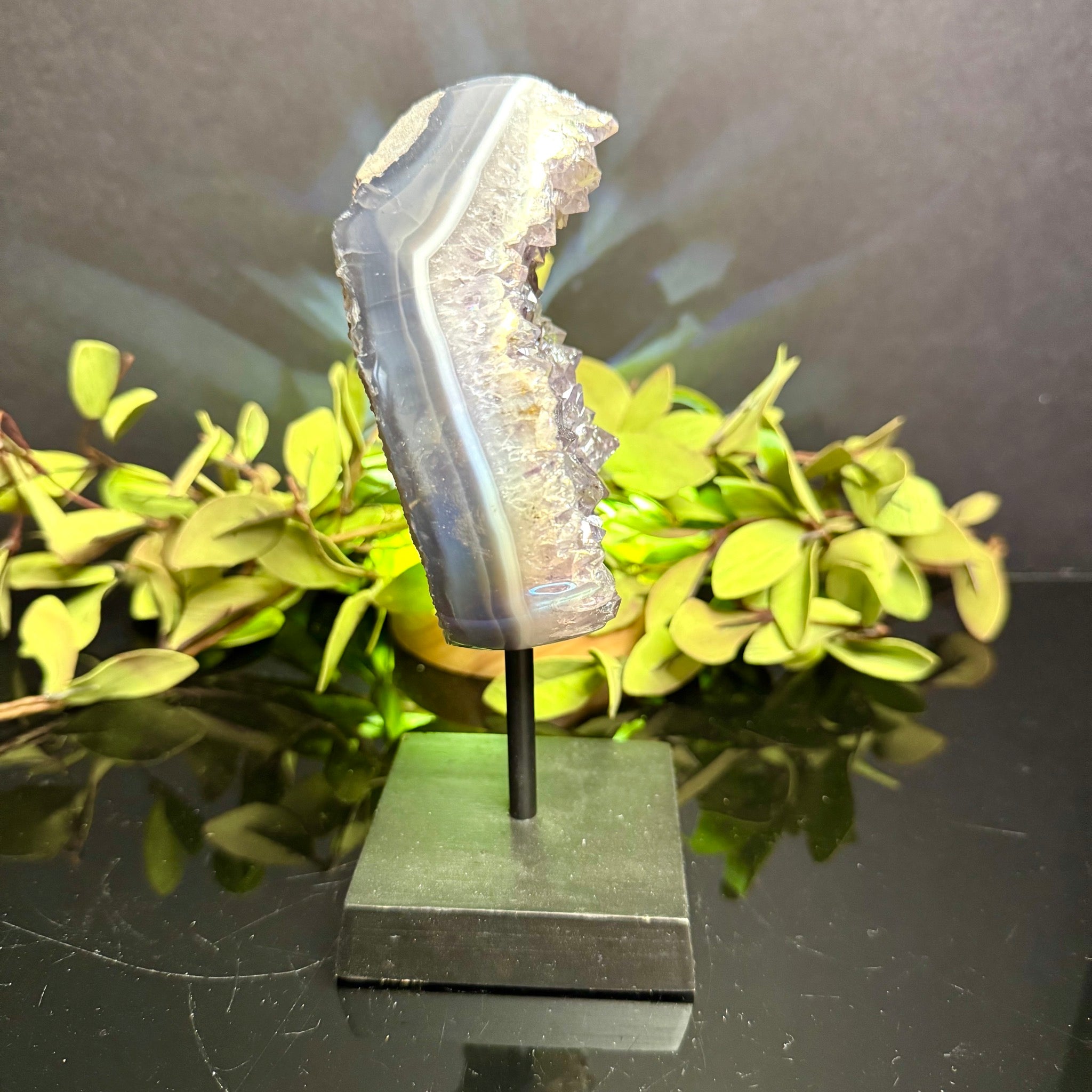 Aura Amethyst on Stand