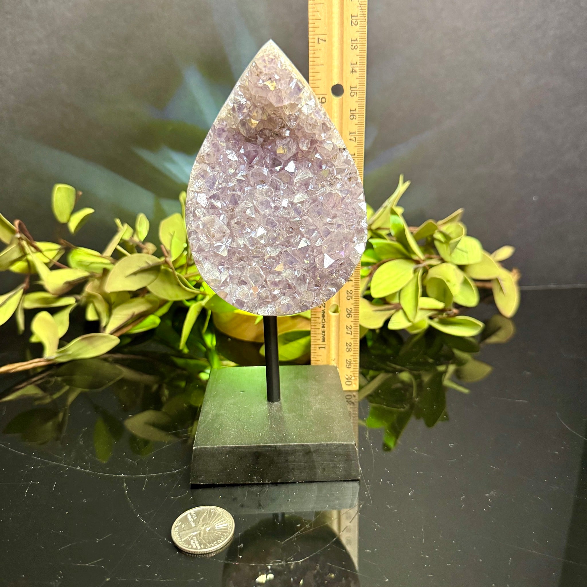 Aura Amethyst on Stand