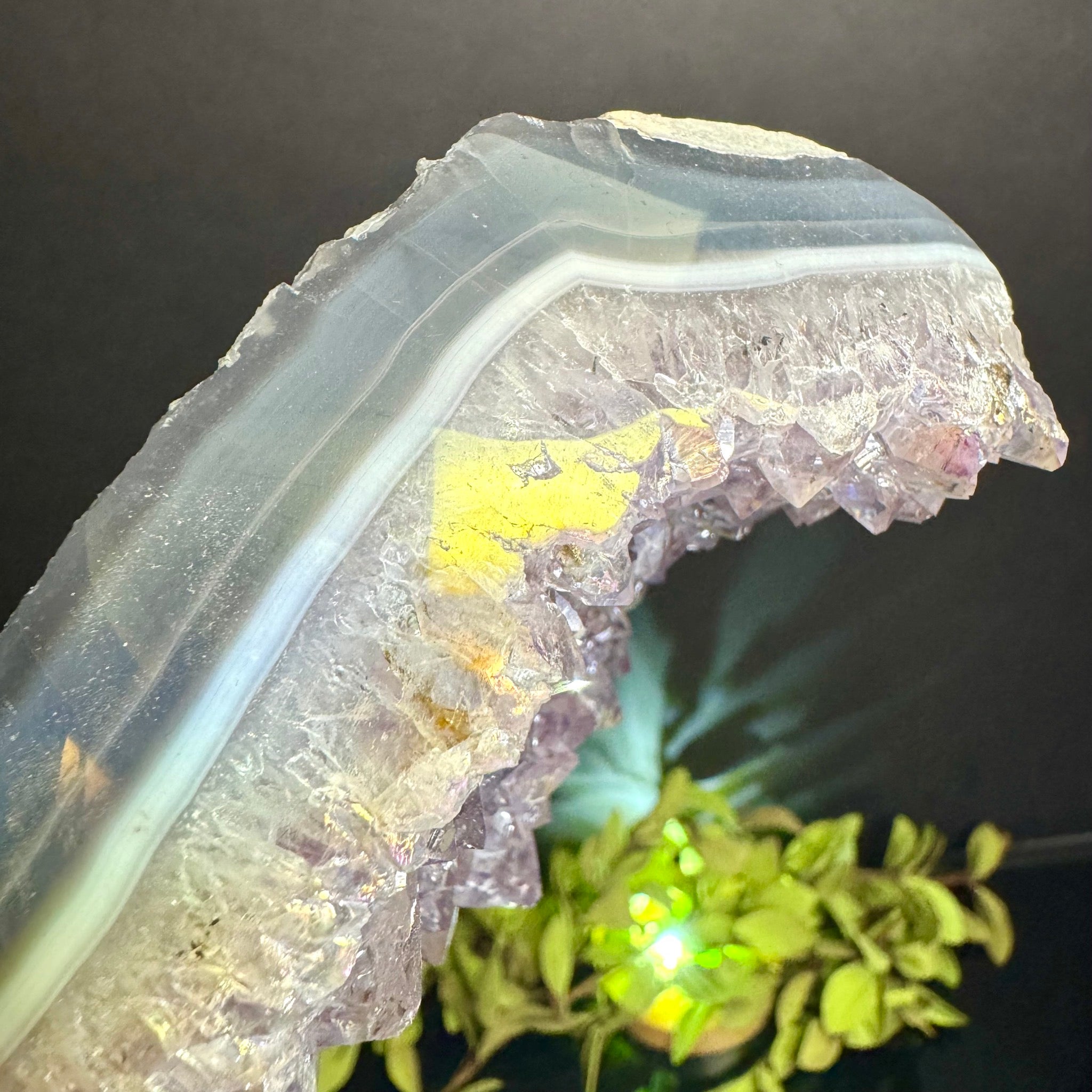 Aura Amethyst on Stand