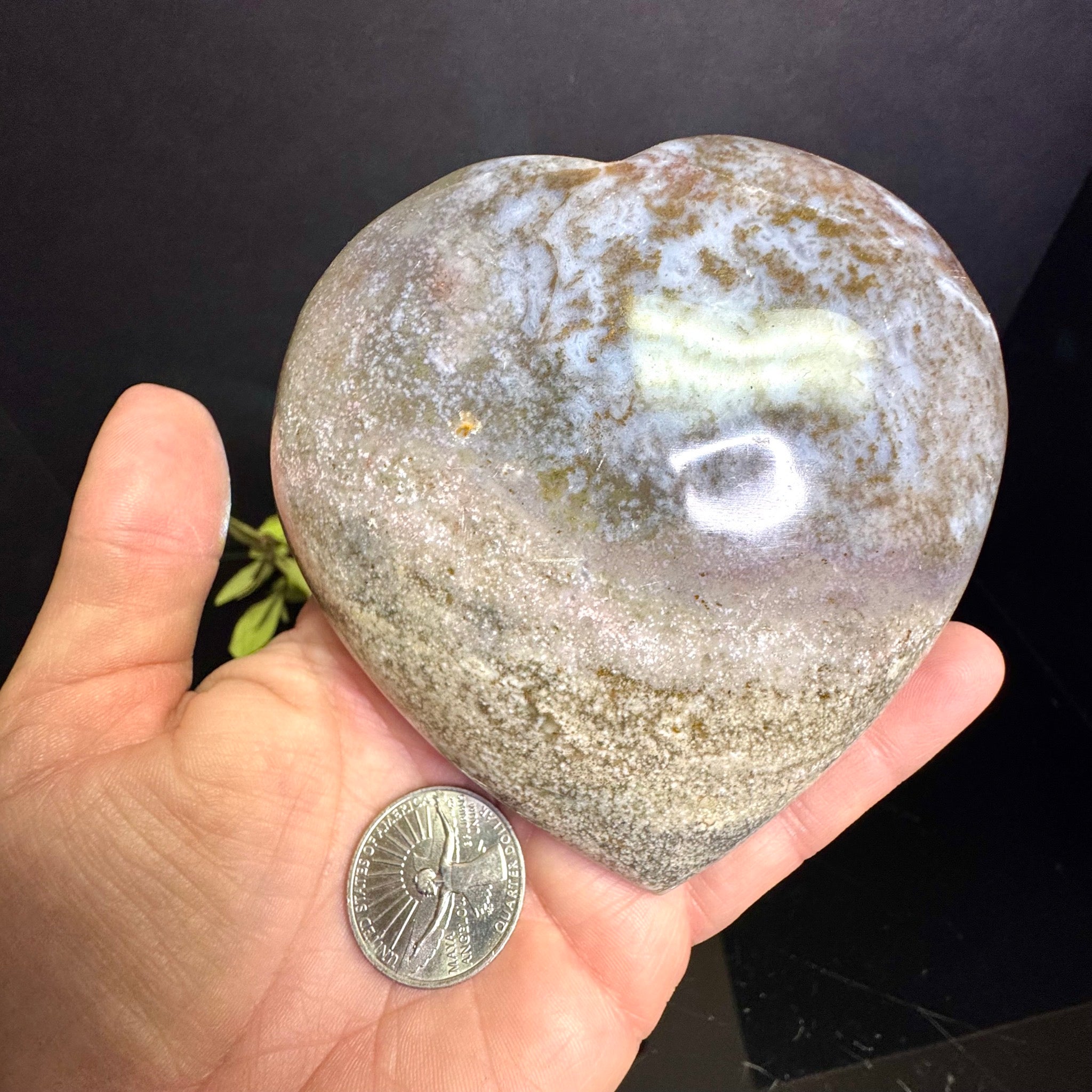 Ocean Jasper Heart