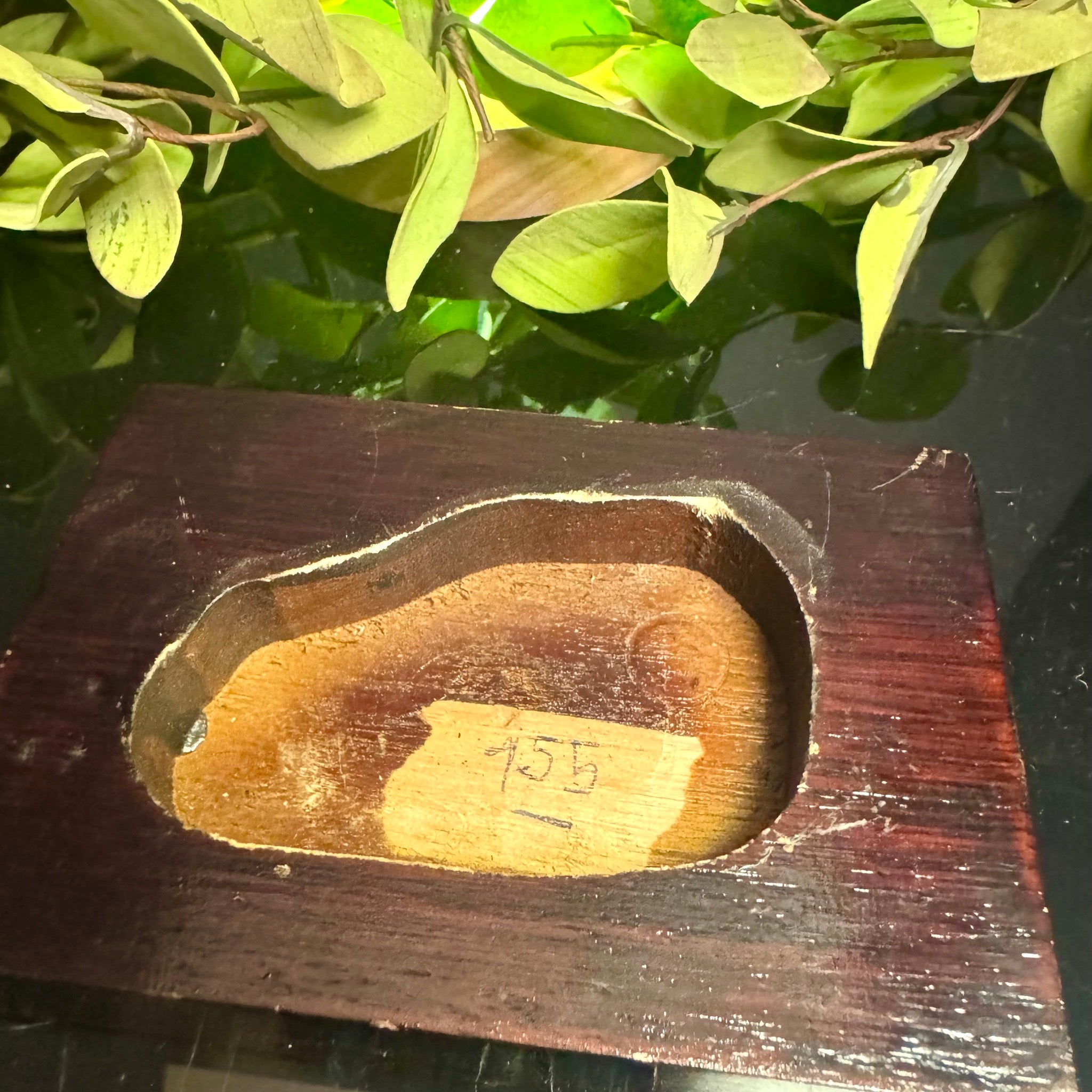 Druzy Agate on Wooden Base