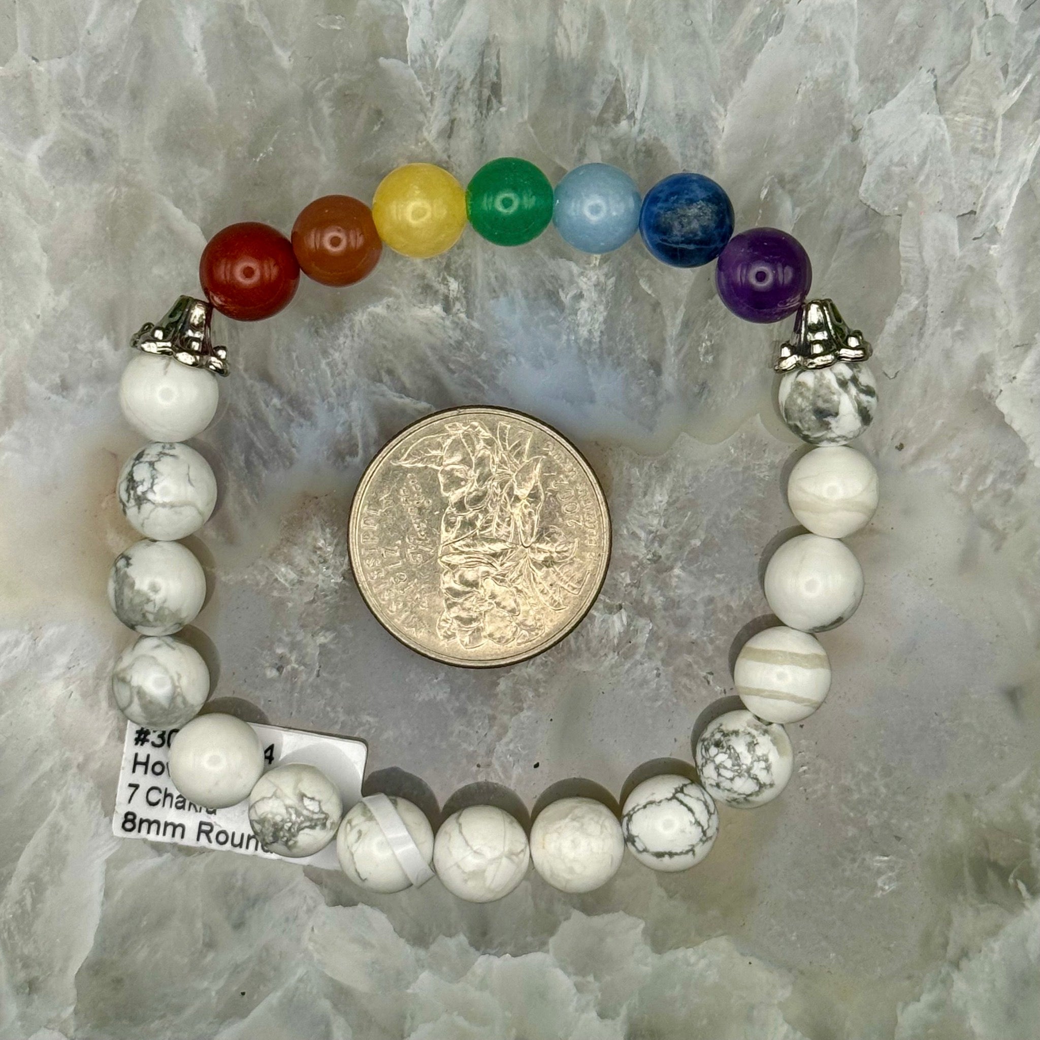 Chakra with Howlite Stretch Bracelet