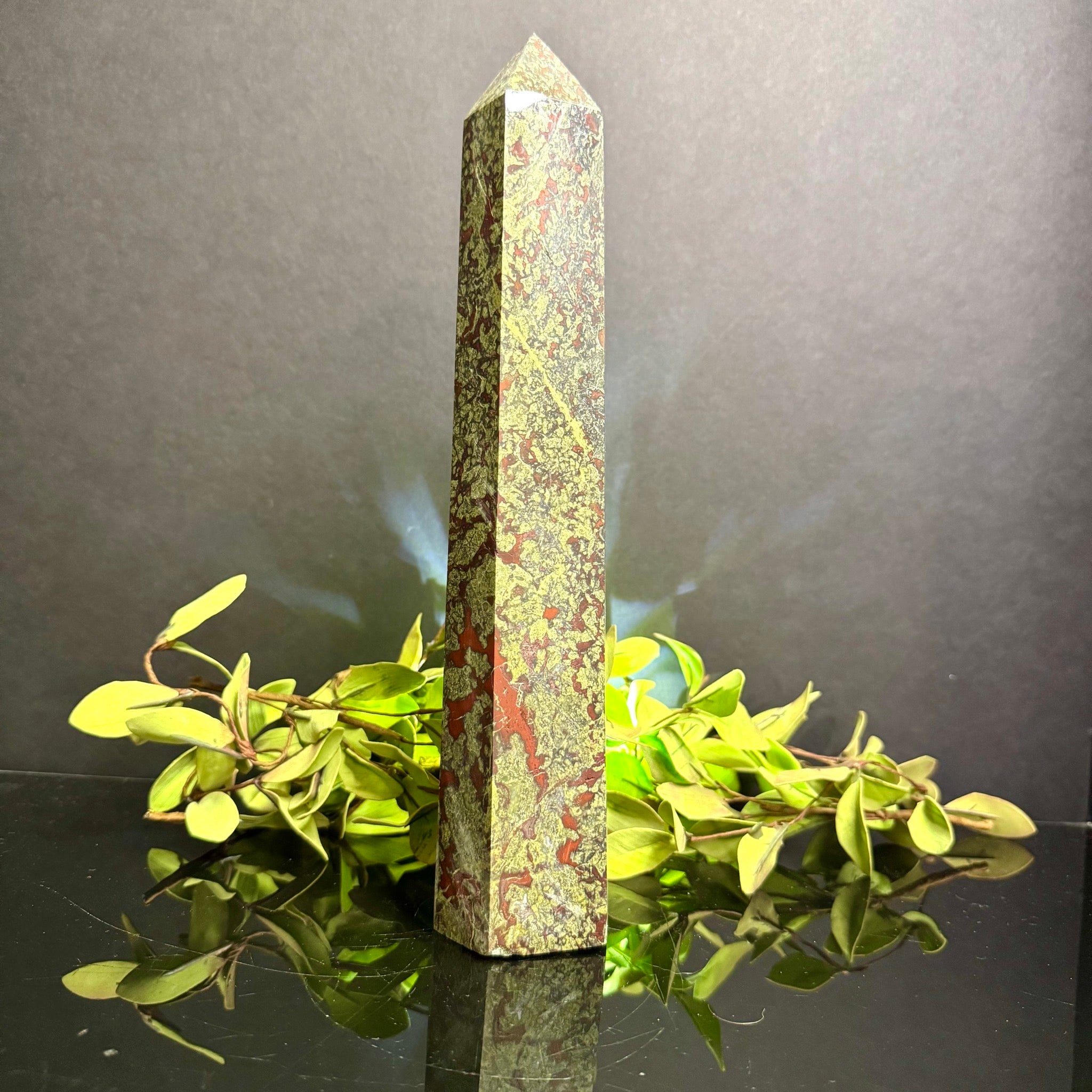 Dragon Blood Jasper Tower