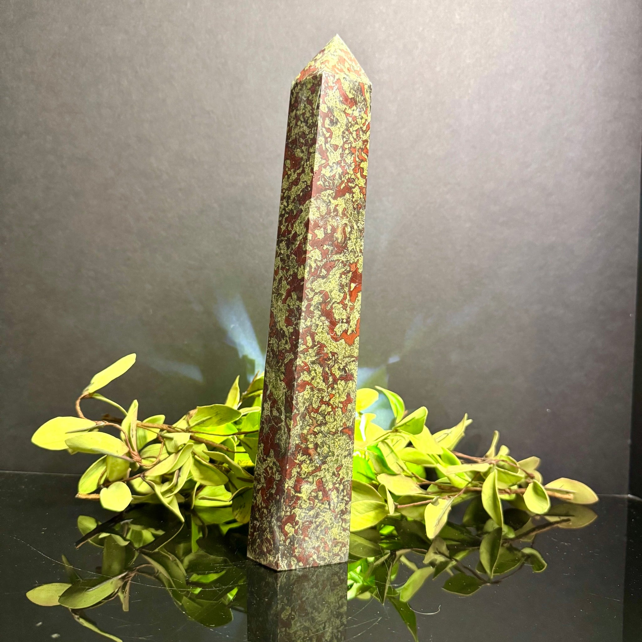 Dragon Blood Jasper Tower