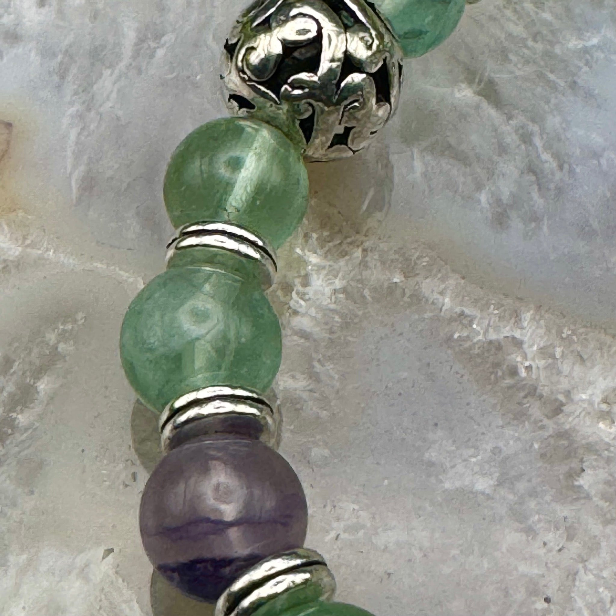 Rainbow Fluorite Stretch Bracelet