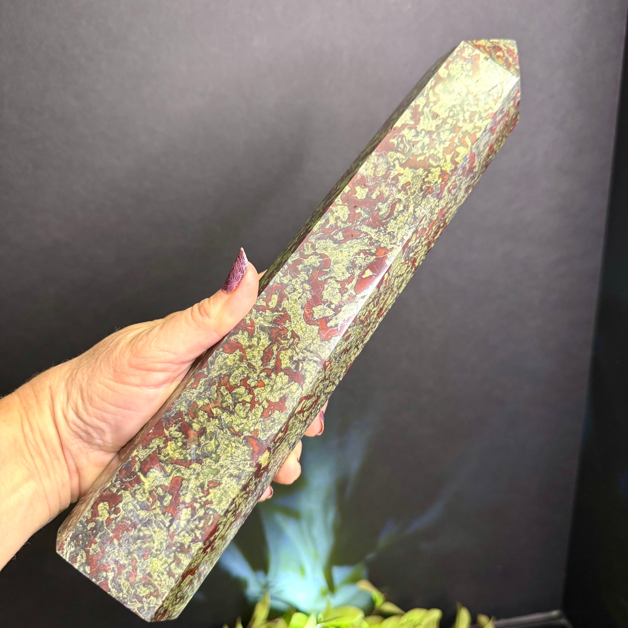Dragon Blood Jasper Tower
