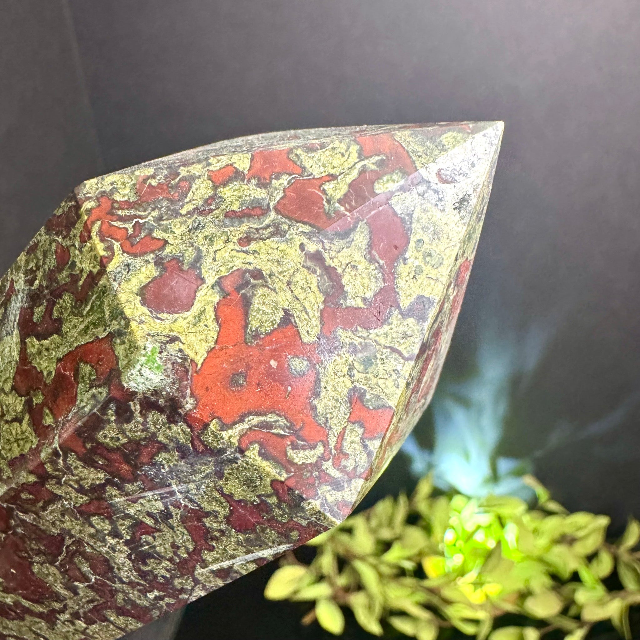 Dragon Blood Jasper Tower