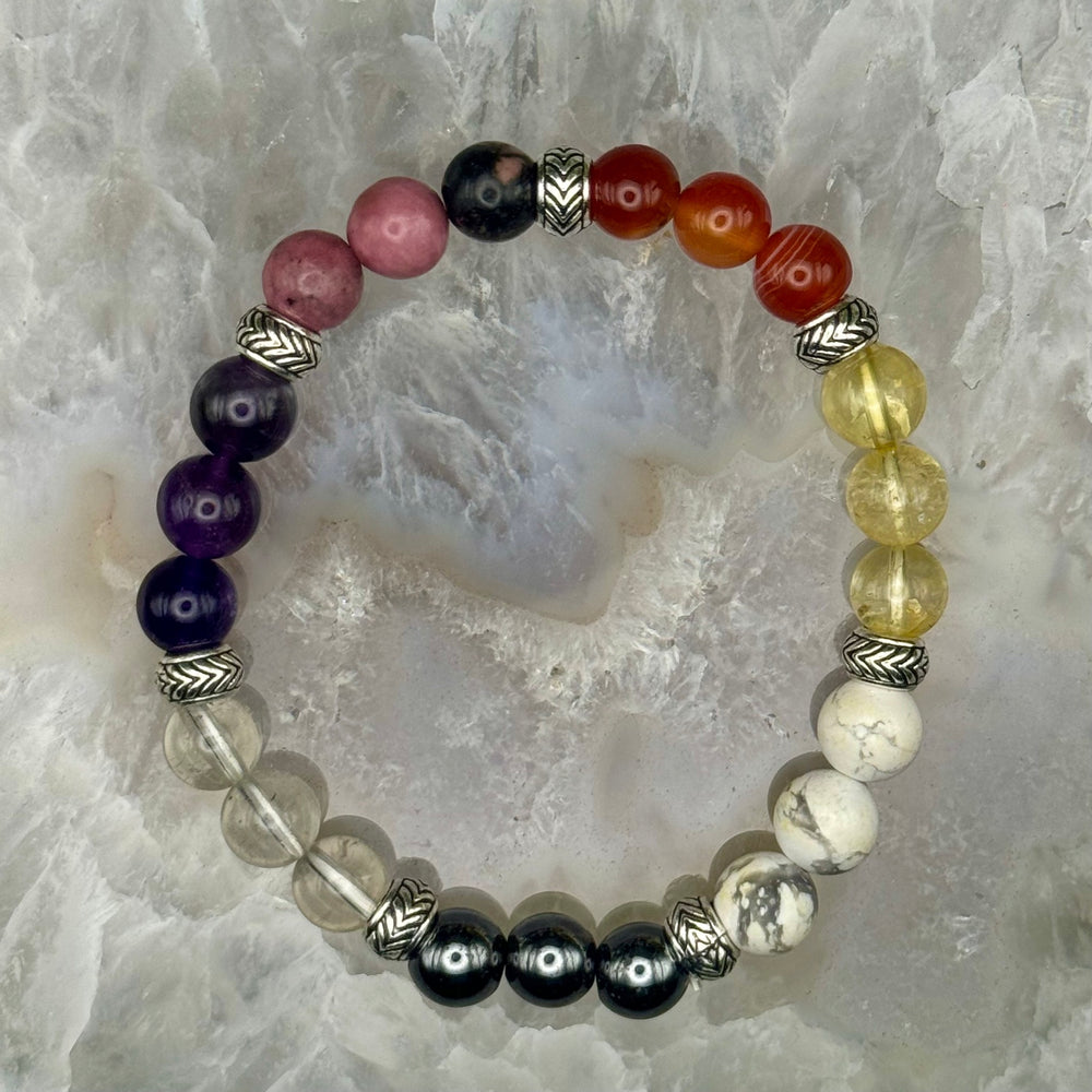 Multi Stone Stretch Bracelet