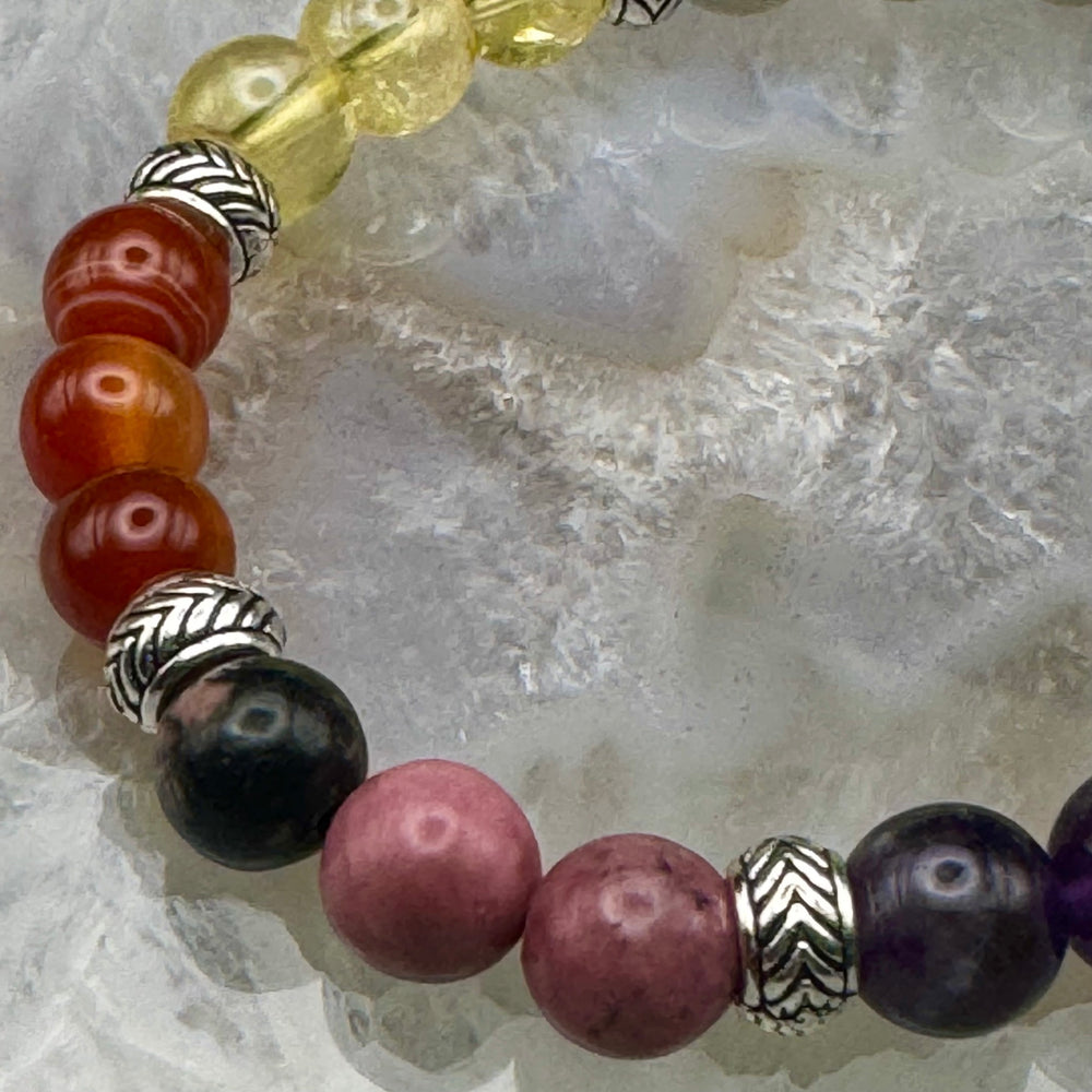 Multi Stone Stretch Bracelet