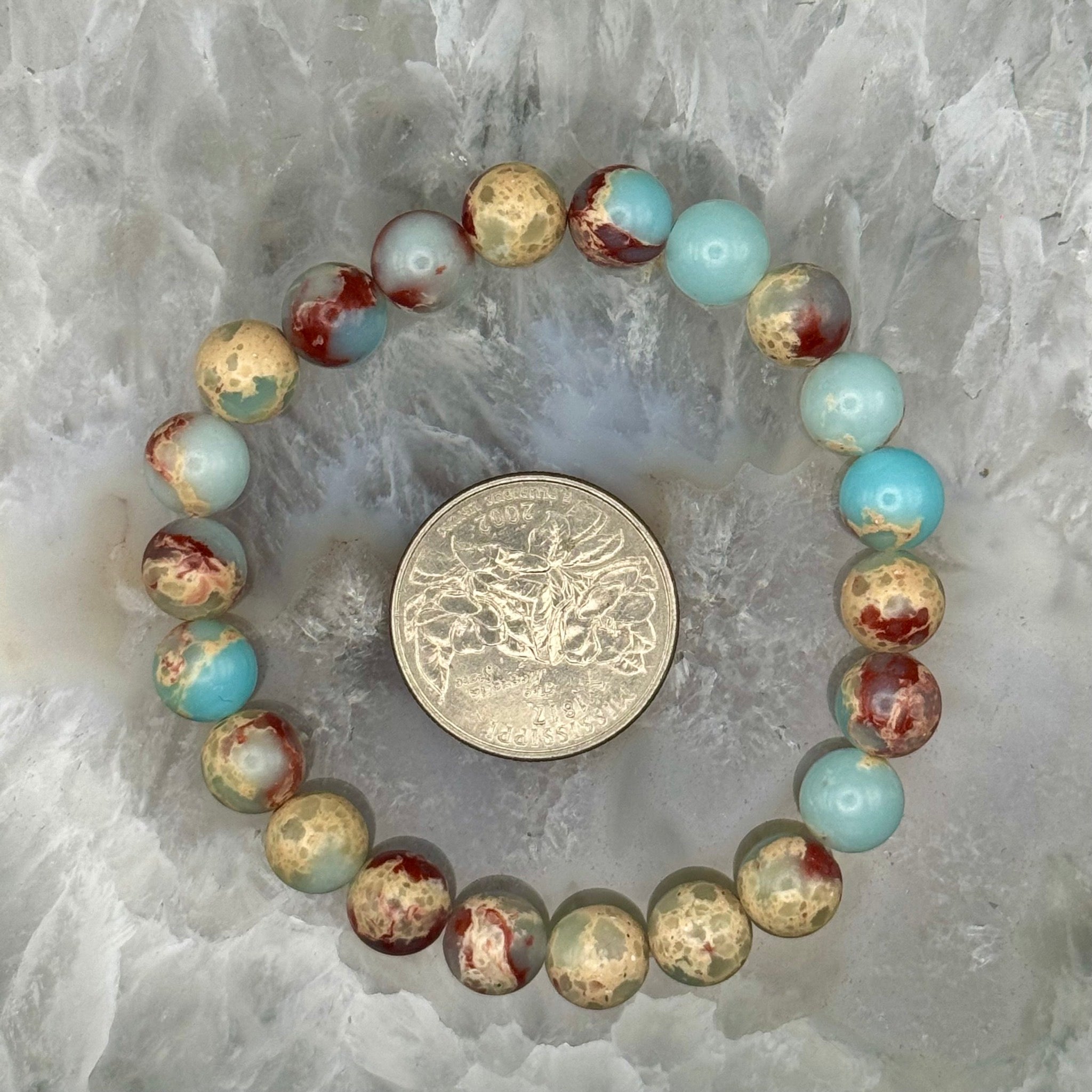 Snake Skin Jasper Stretch Bracelet